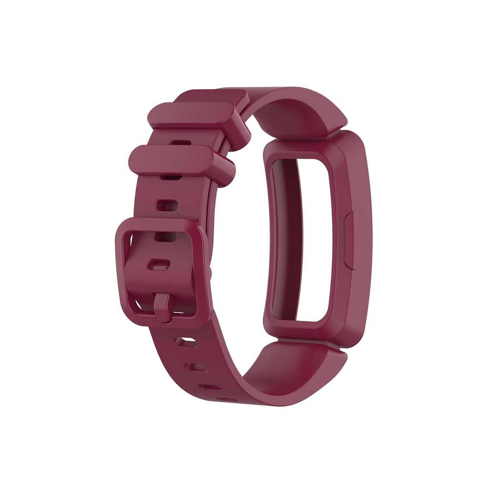 Fitbit Inspire Case Style Burgundy Watch Strap