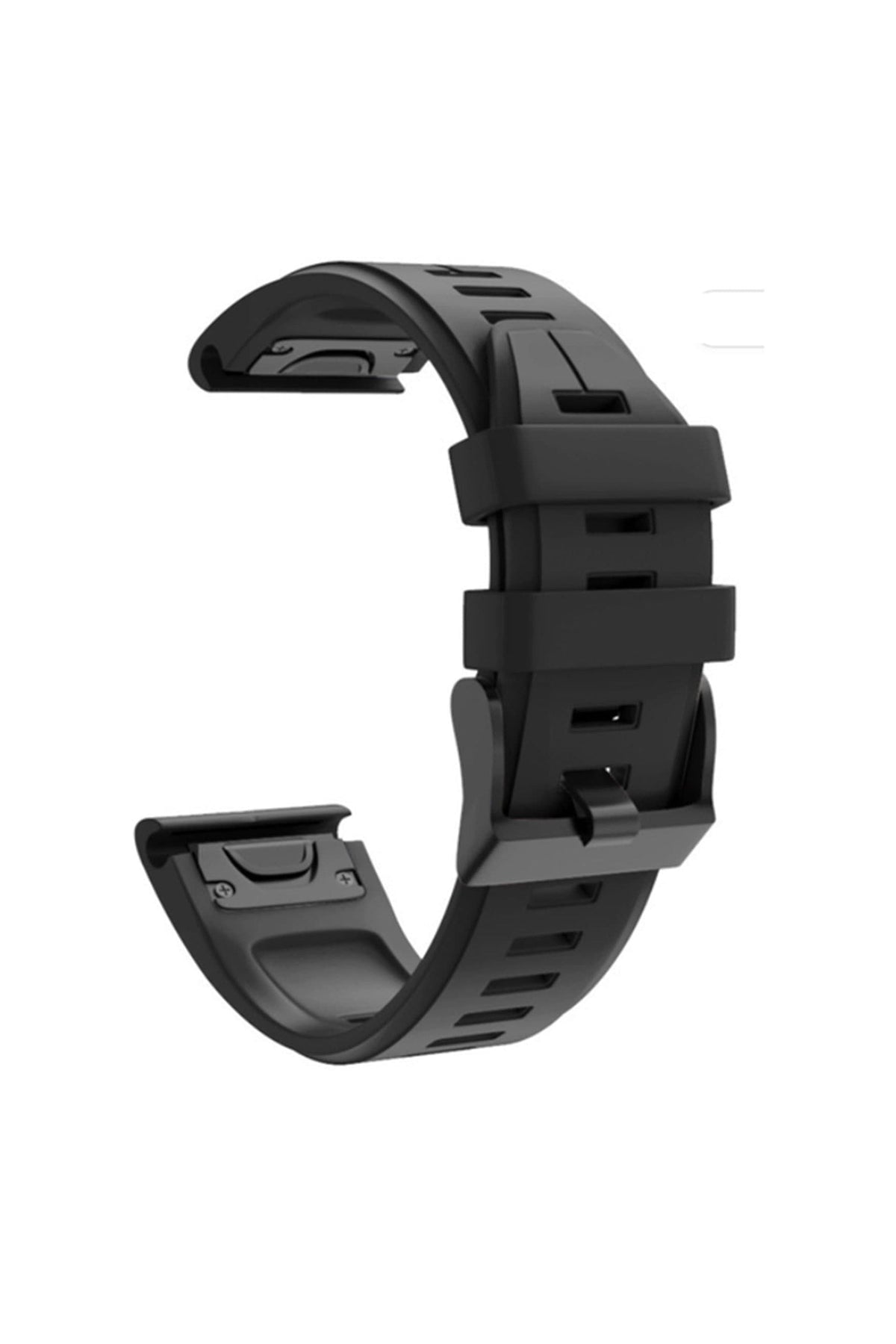 Black silicone replacement strap for the Garmin Instinct
