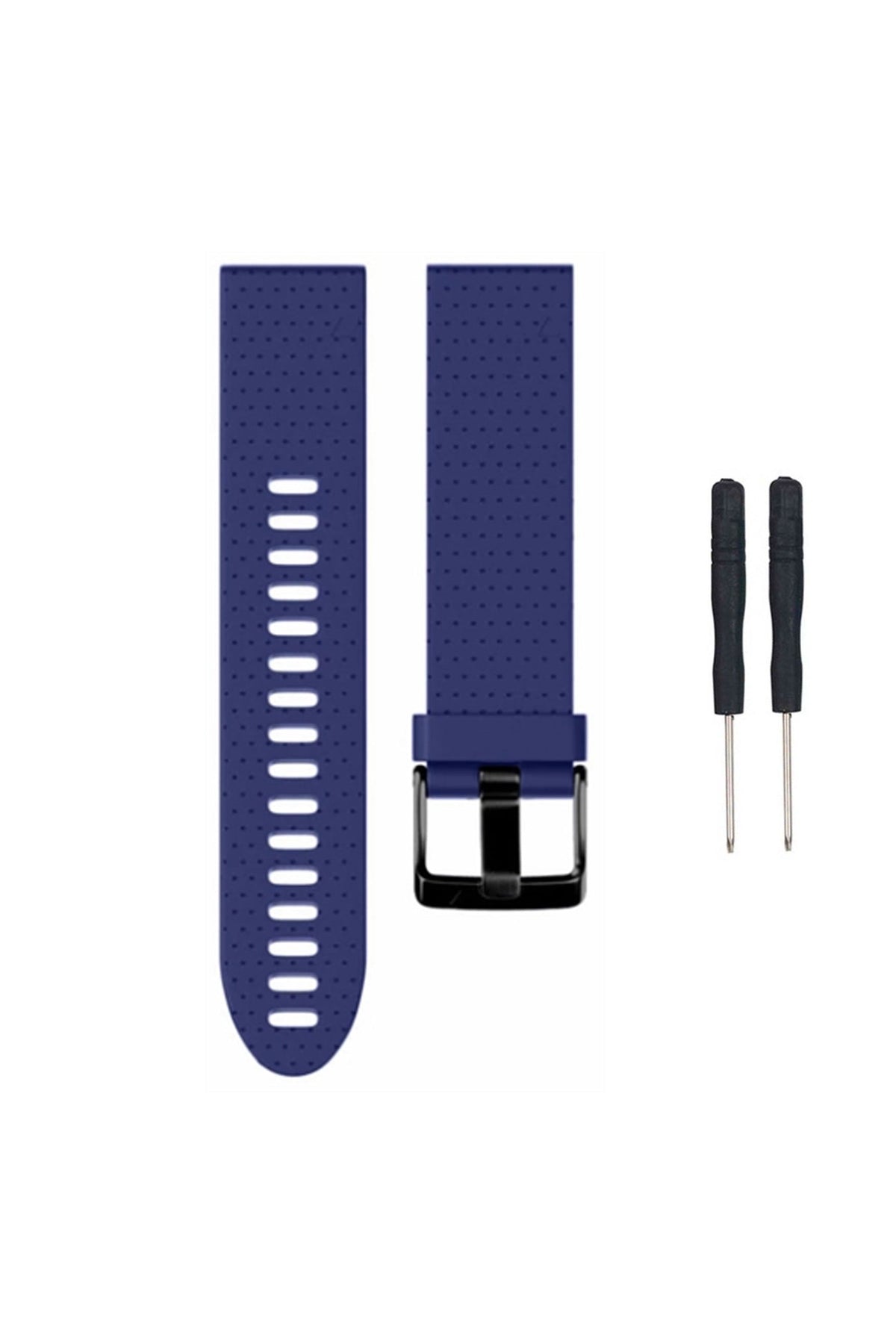 Dark Blue silicone QuickFit strap for 20mm Garmin watches