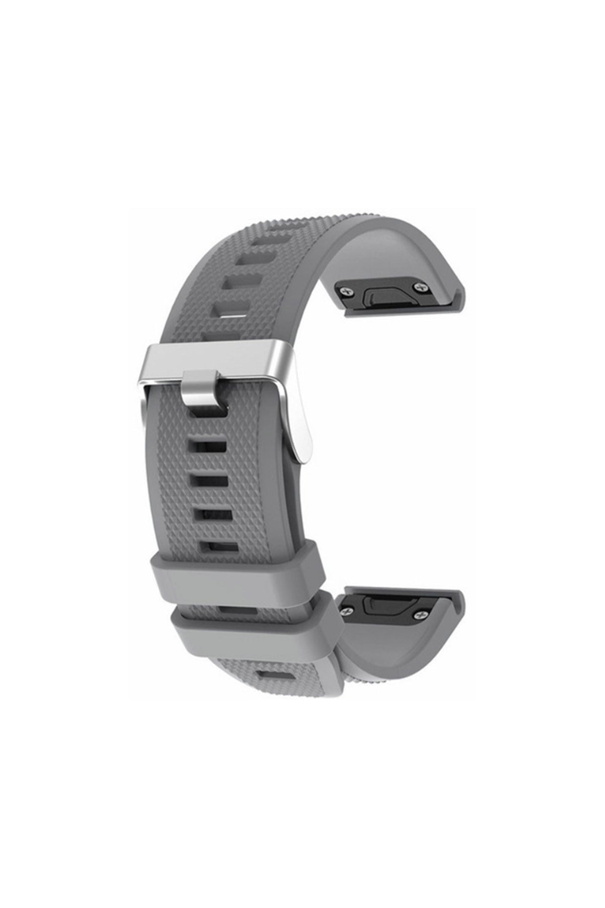 Grey silicone QuickFit strap for 22mm Garmin watches
