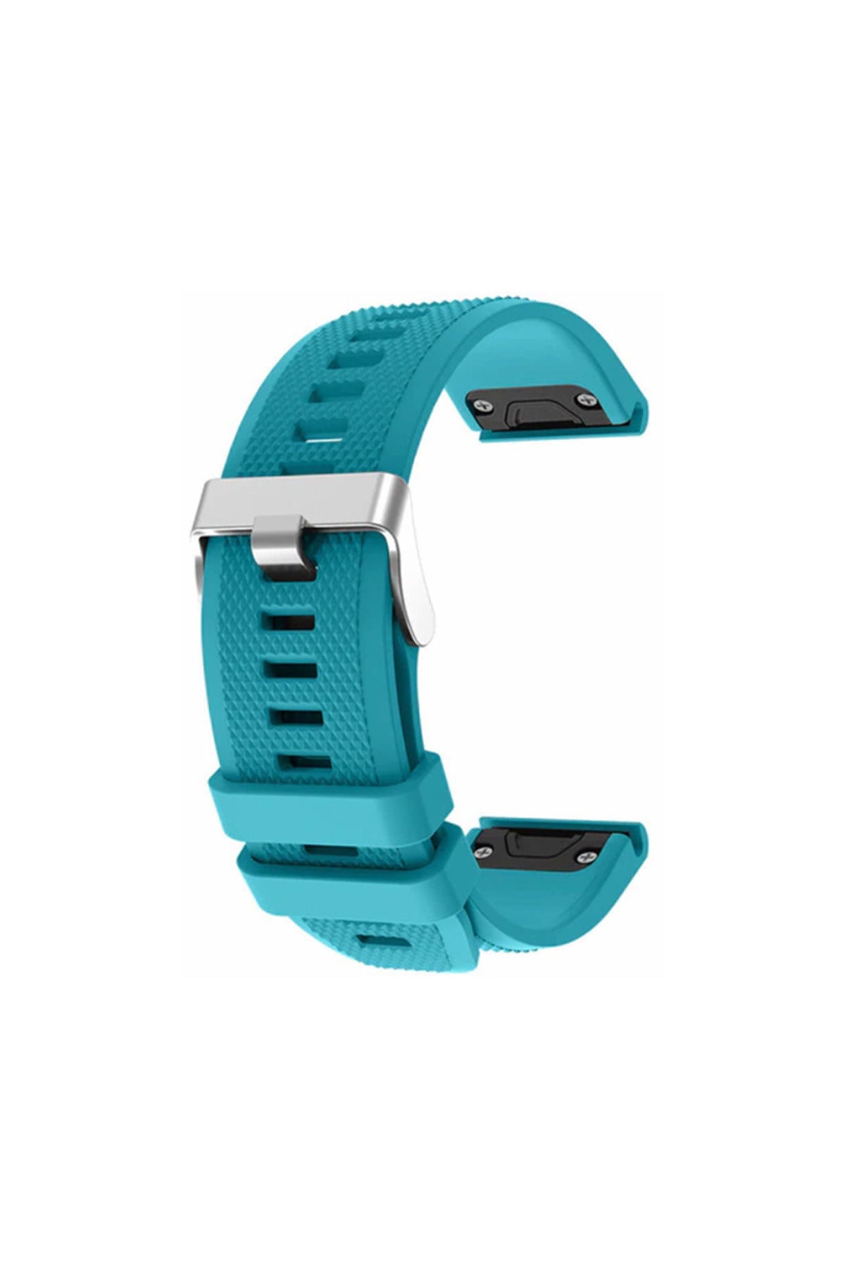 Light Blue silicone QuickFit strap for 22mm Garmin watches