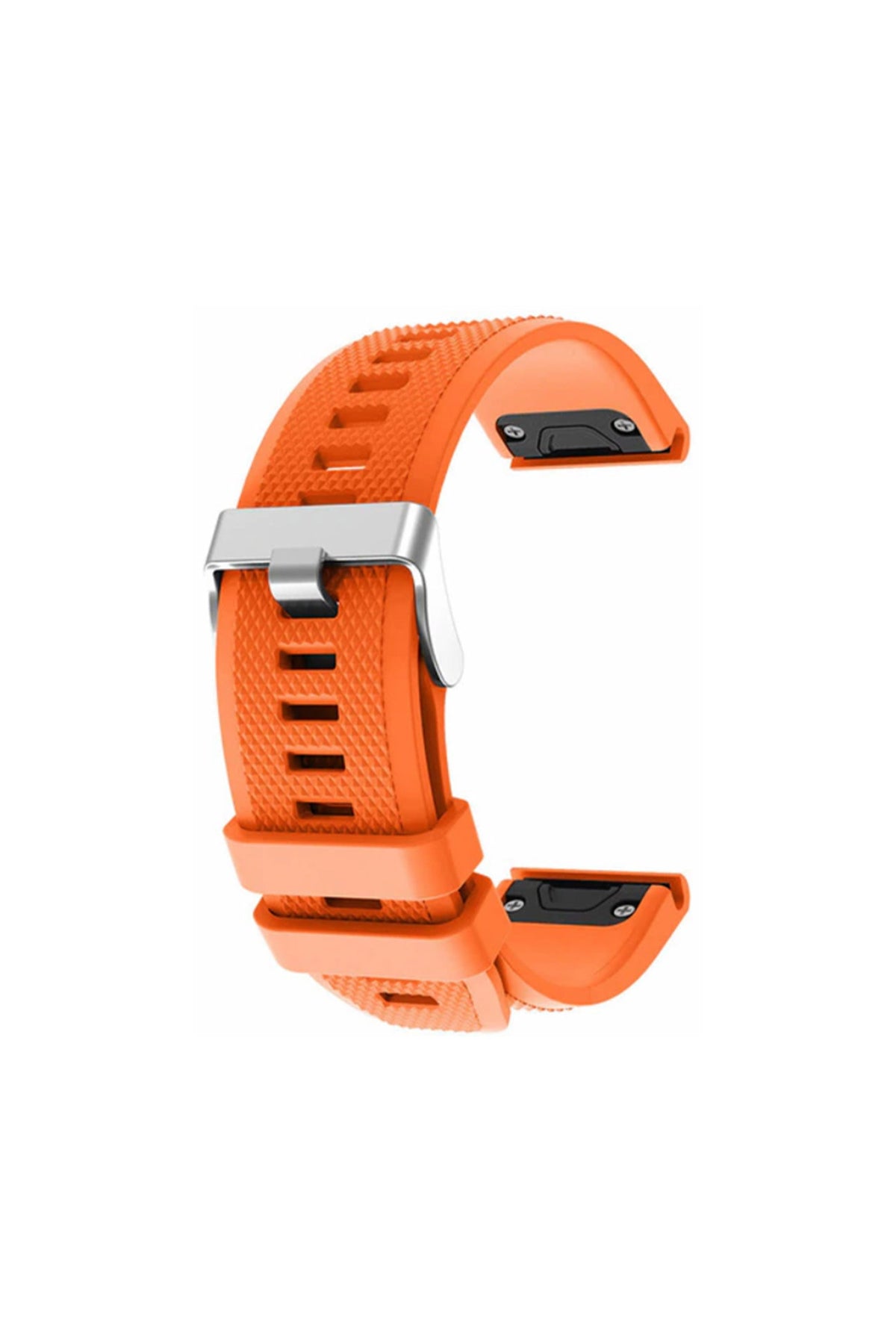 Orange silicone QuickFit strap for 22mm Garmin watches