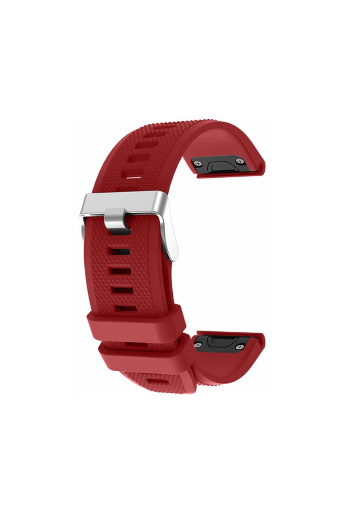 Red silicone QuickFit strap for 22mm Garmin watches