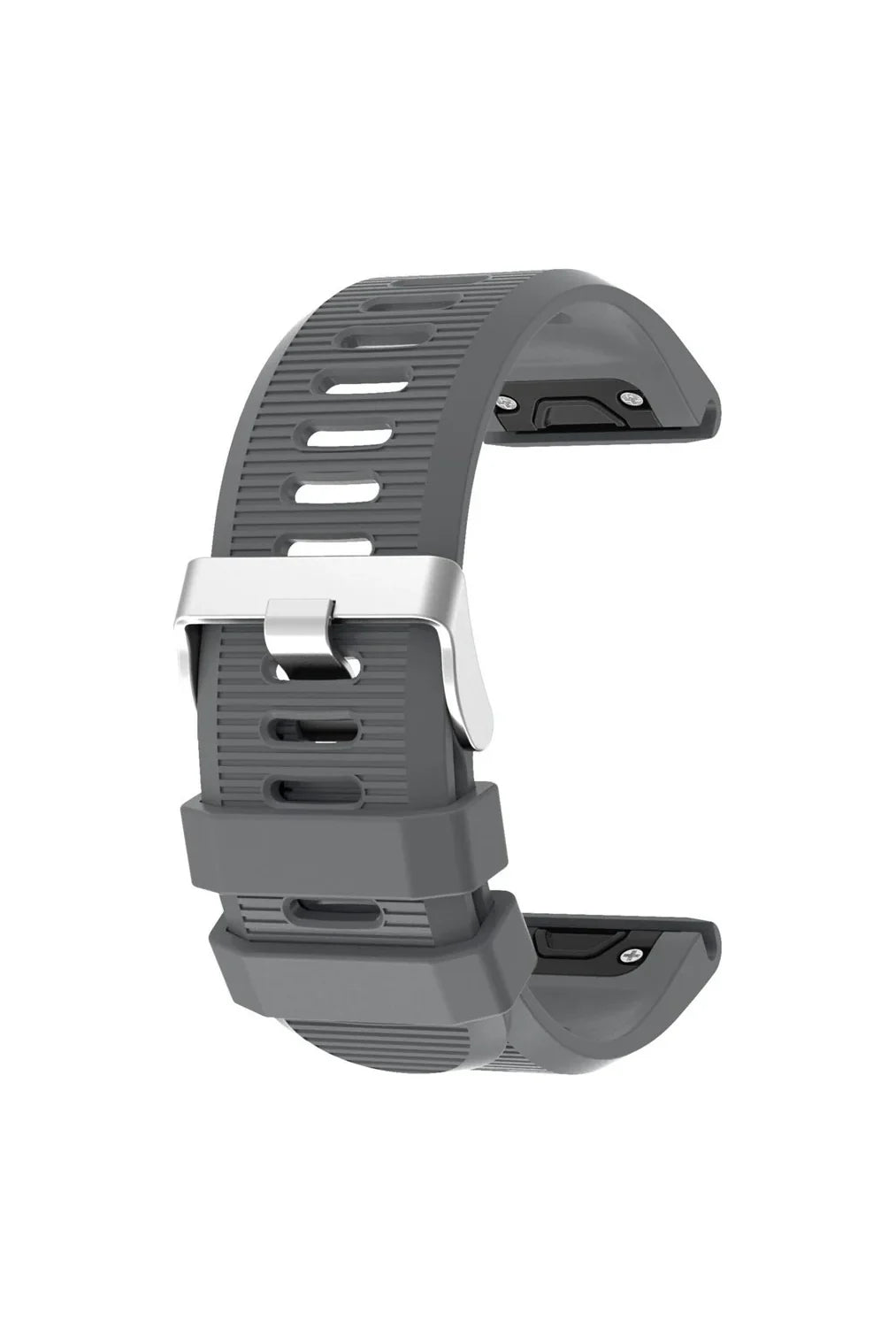 Grey silicone QuickFit strap for 26mm Garmin watches