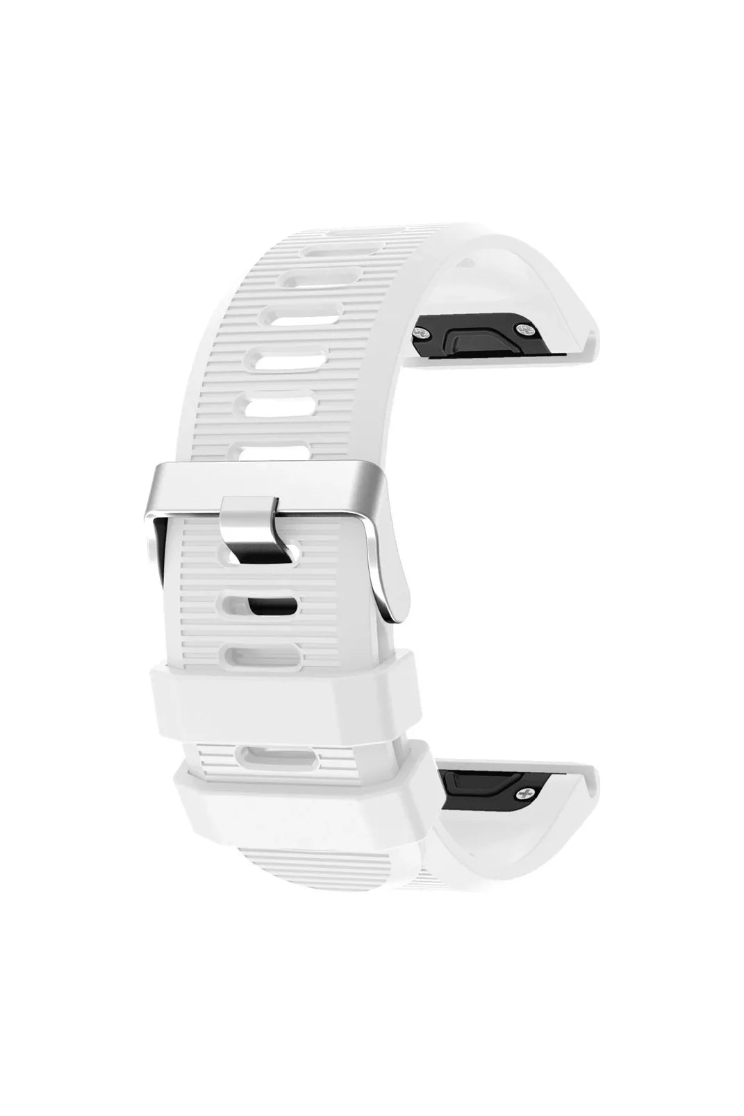 White silicone QuickFit strap for 26mm Garmin watches