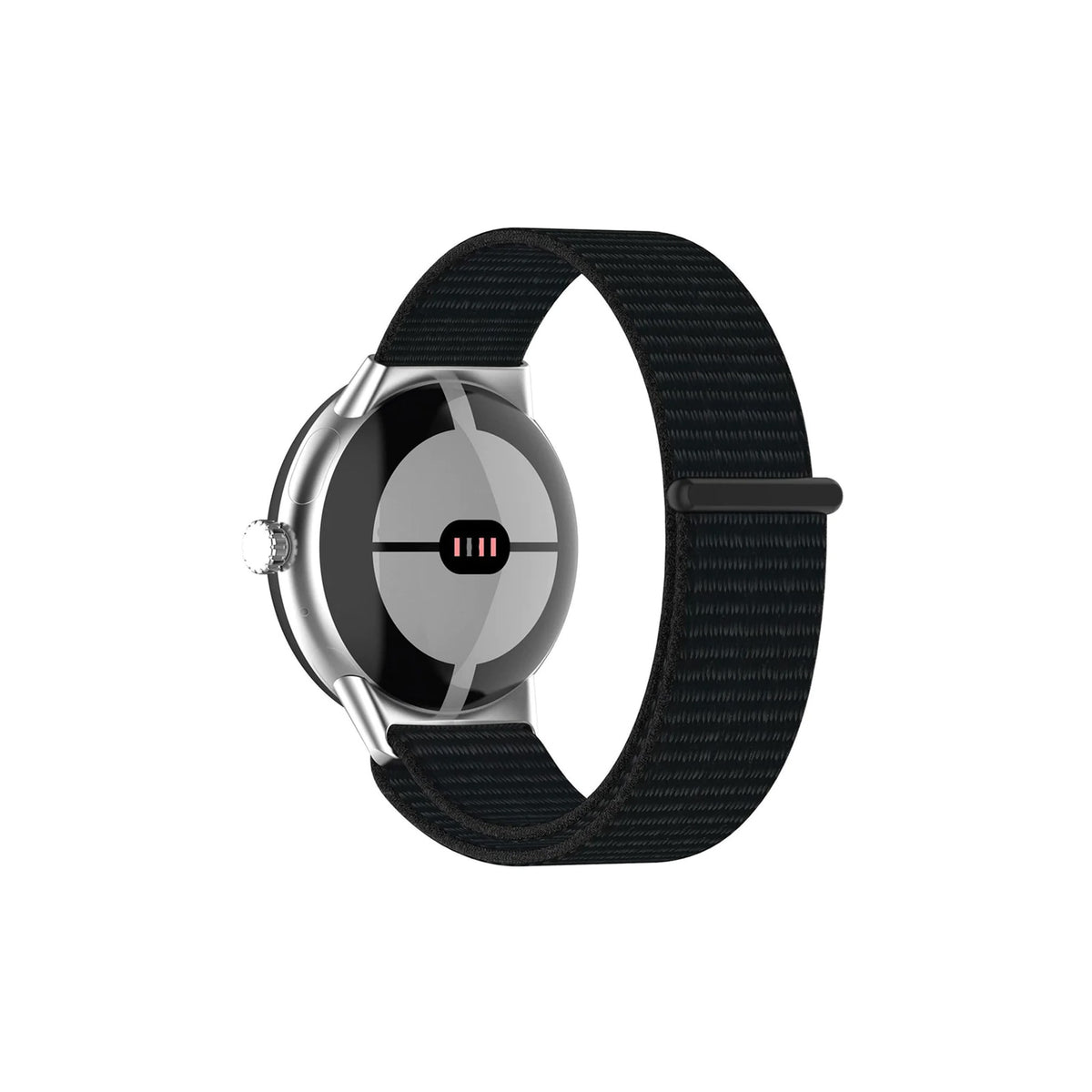 Google Pixel Style Nylon Black Watch Strap
