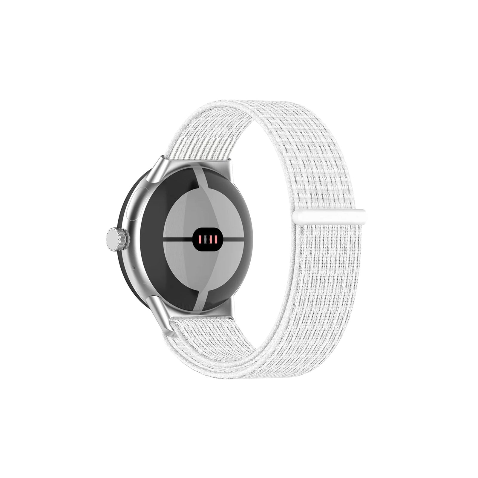 Google Pixel Style Nylon White Watch Strap