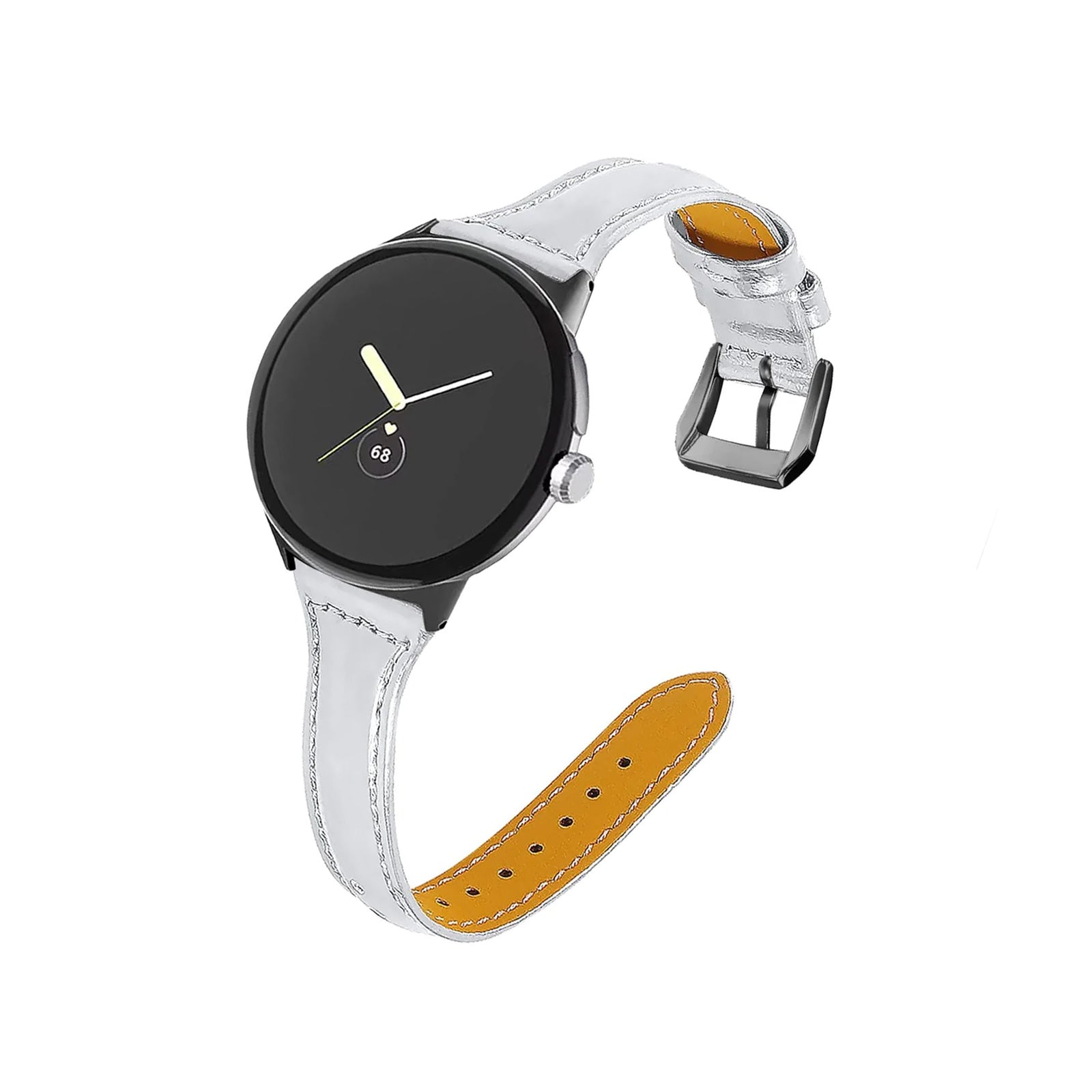 Google Pixel Style Slim Silver Watch Strap
