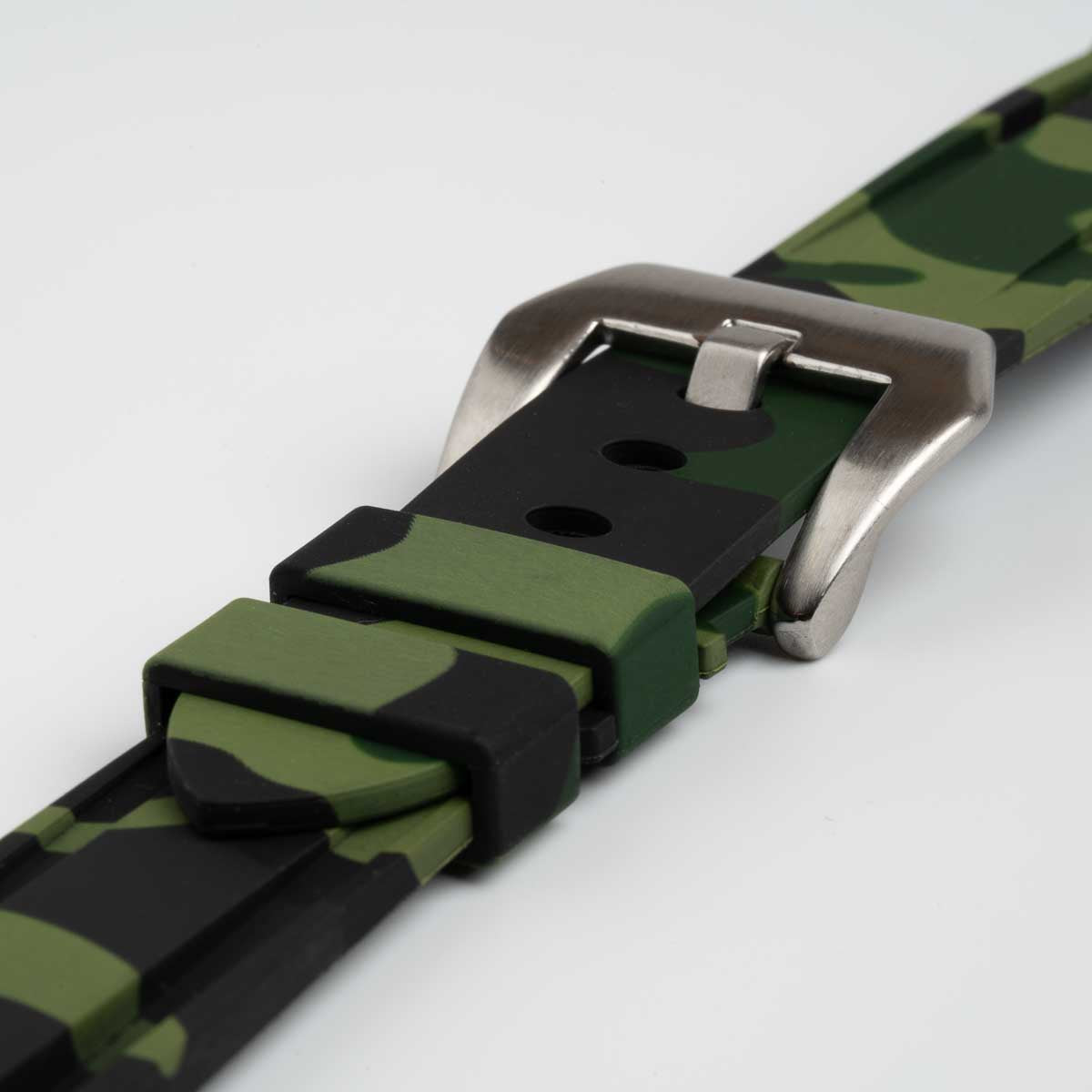 Submerge Camo Silicone Green Watch Strap