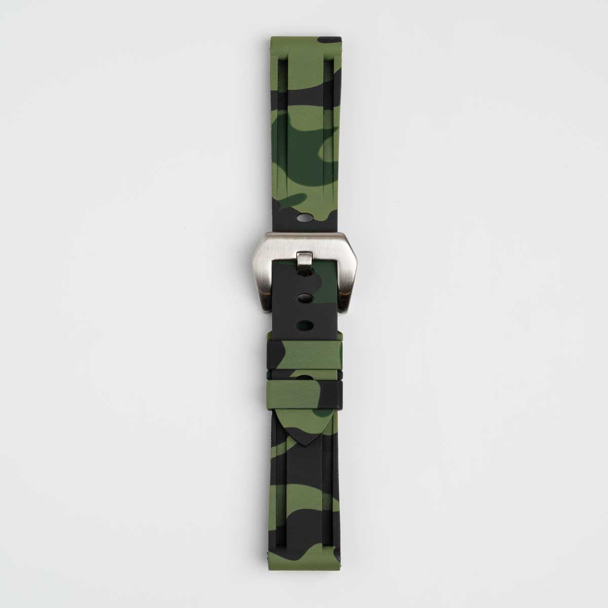 Submerge Camo Silicone Green Watch Strap