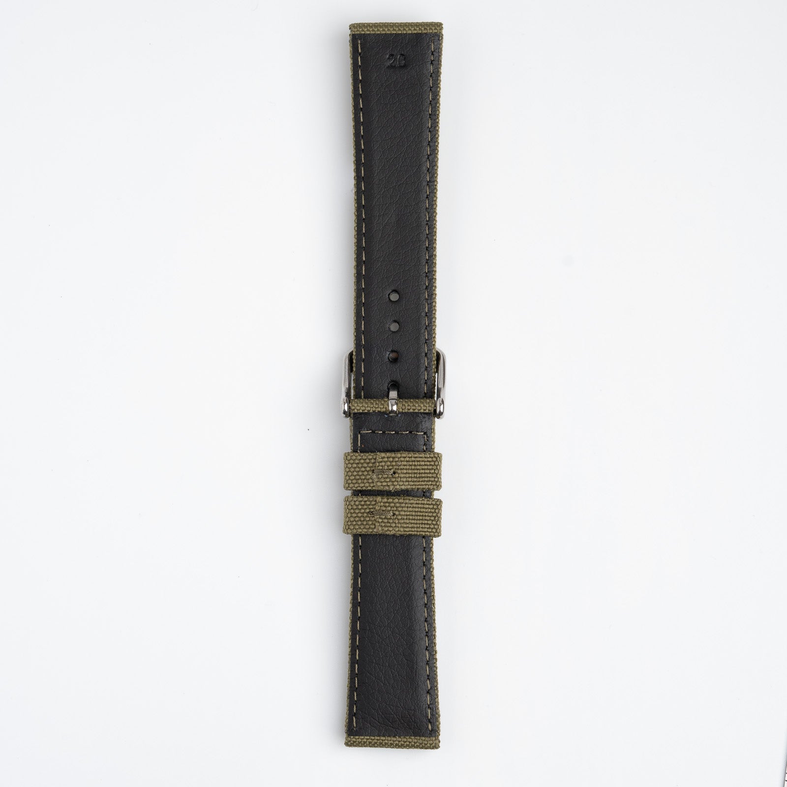 Canvas Green Watch Strap