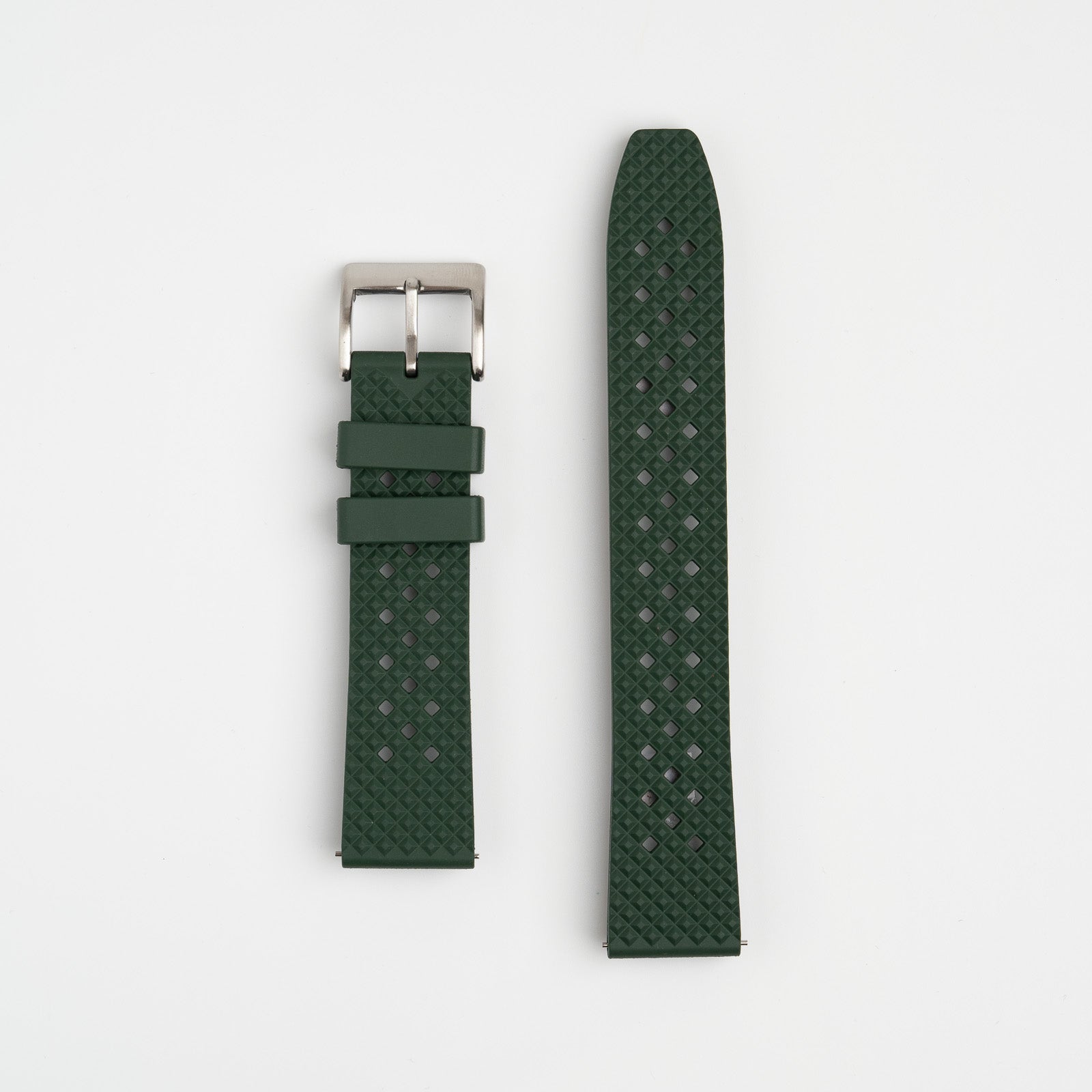 Hex FKM Quick Release Rubber Green Watch Strap