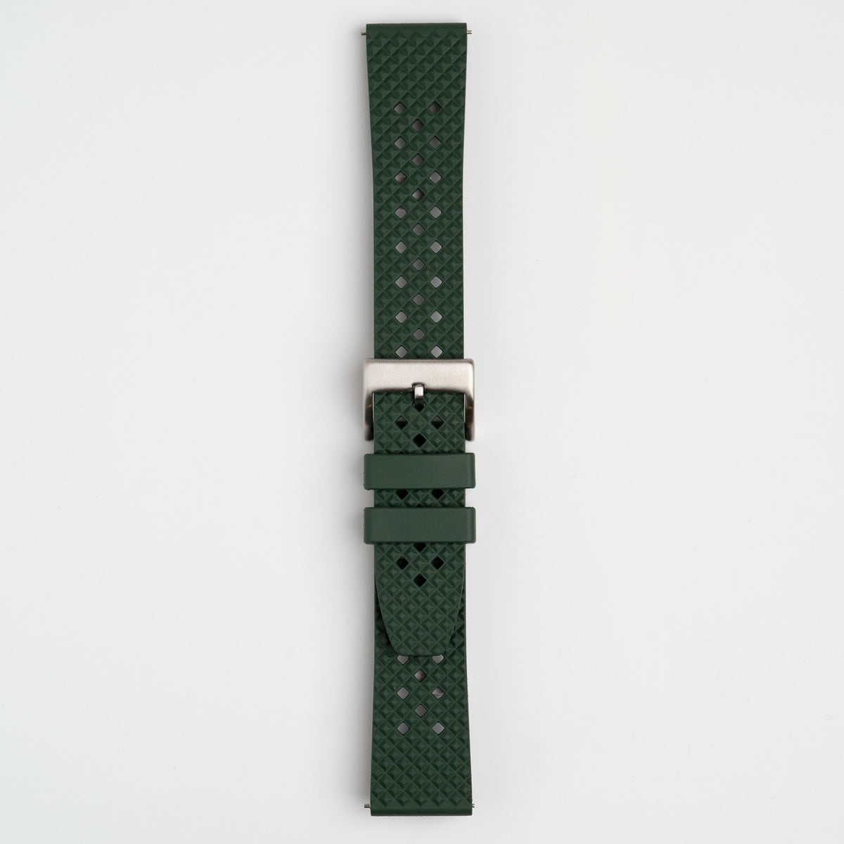 Hex FKM Quick Release Rubber Green Watch Strap