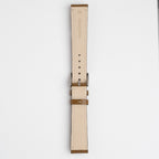Handmade Contrast Green Watch Strap, underside showing the lining