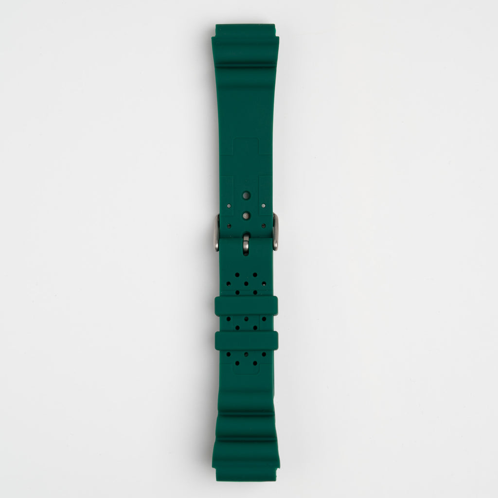 Submerge ND Limits Green Watch Strap, underside showing the lining