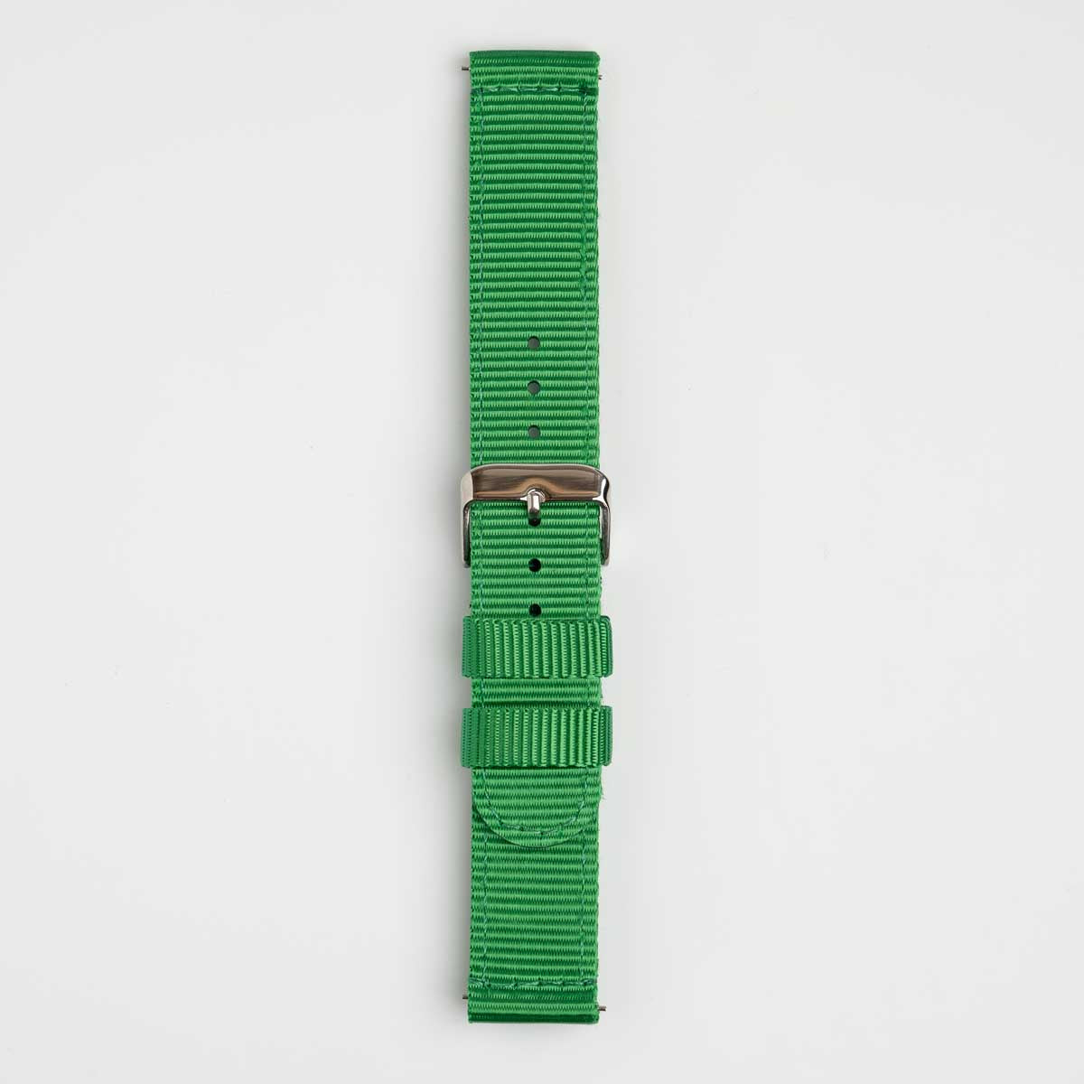 Nylon Quick Release Green Watch Strap