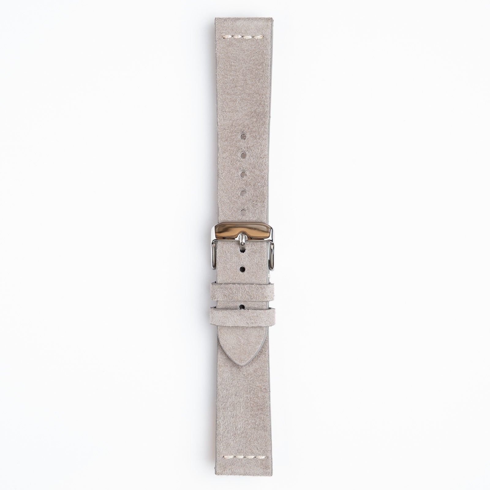 Kensington Napped Suede White Watch Strap