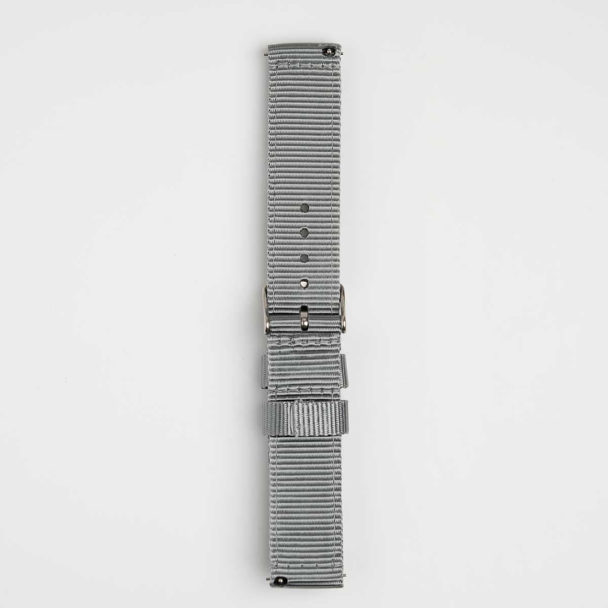 Nylon Quick Release Grey Watch Strap