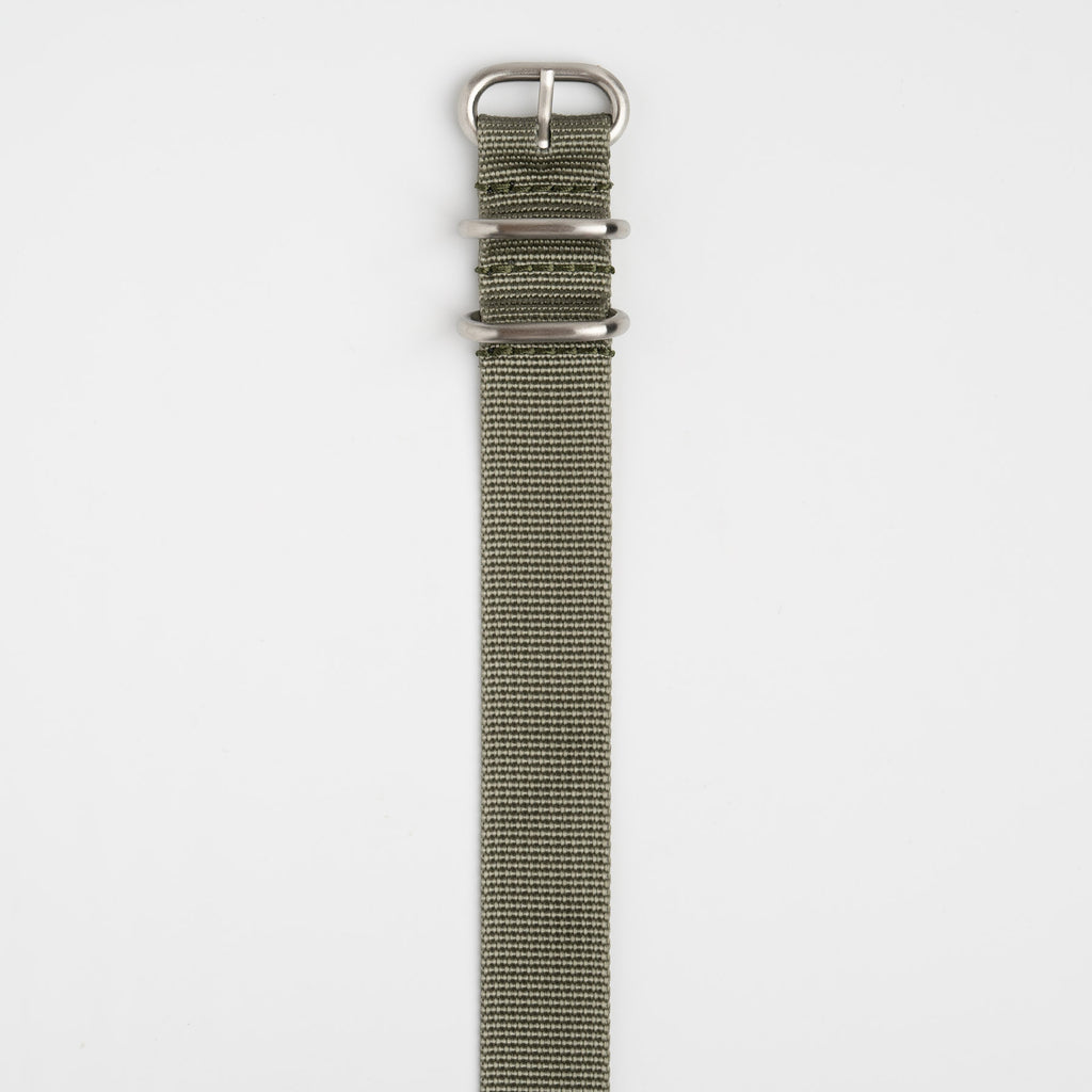 Weaverham Zulu Nylon Grey Watch Strap, alternative view