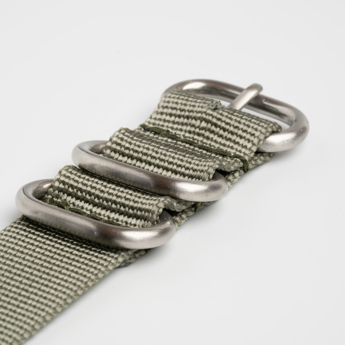 Weaverham Zulu Nylon Grey Watch Strap, alternative view