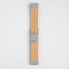 Grey Mayfair Subtle watch strap, buckled, back view