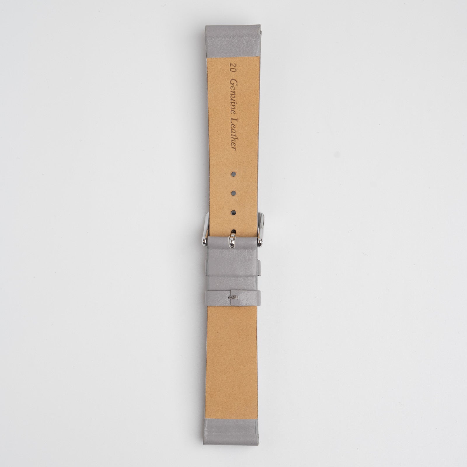 Windsor Smooth Grey Watch Strap