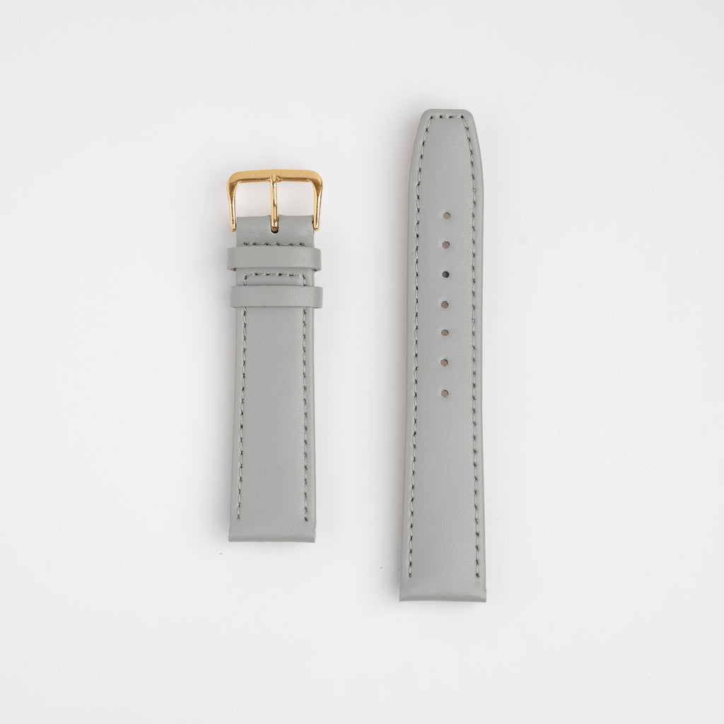 Calf Value Grey Watch Strap, both pieces laid flat