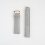 Calf Value Grey Watch Strap, both pieces laid flat