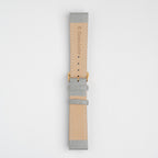 Calf Value Grey Watch Strap, underside showing the lining