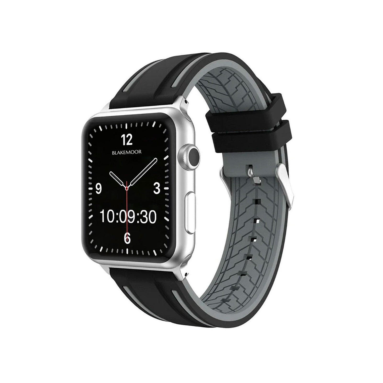 Hemingford Black & Grey Watch Strap For Apple