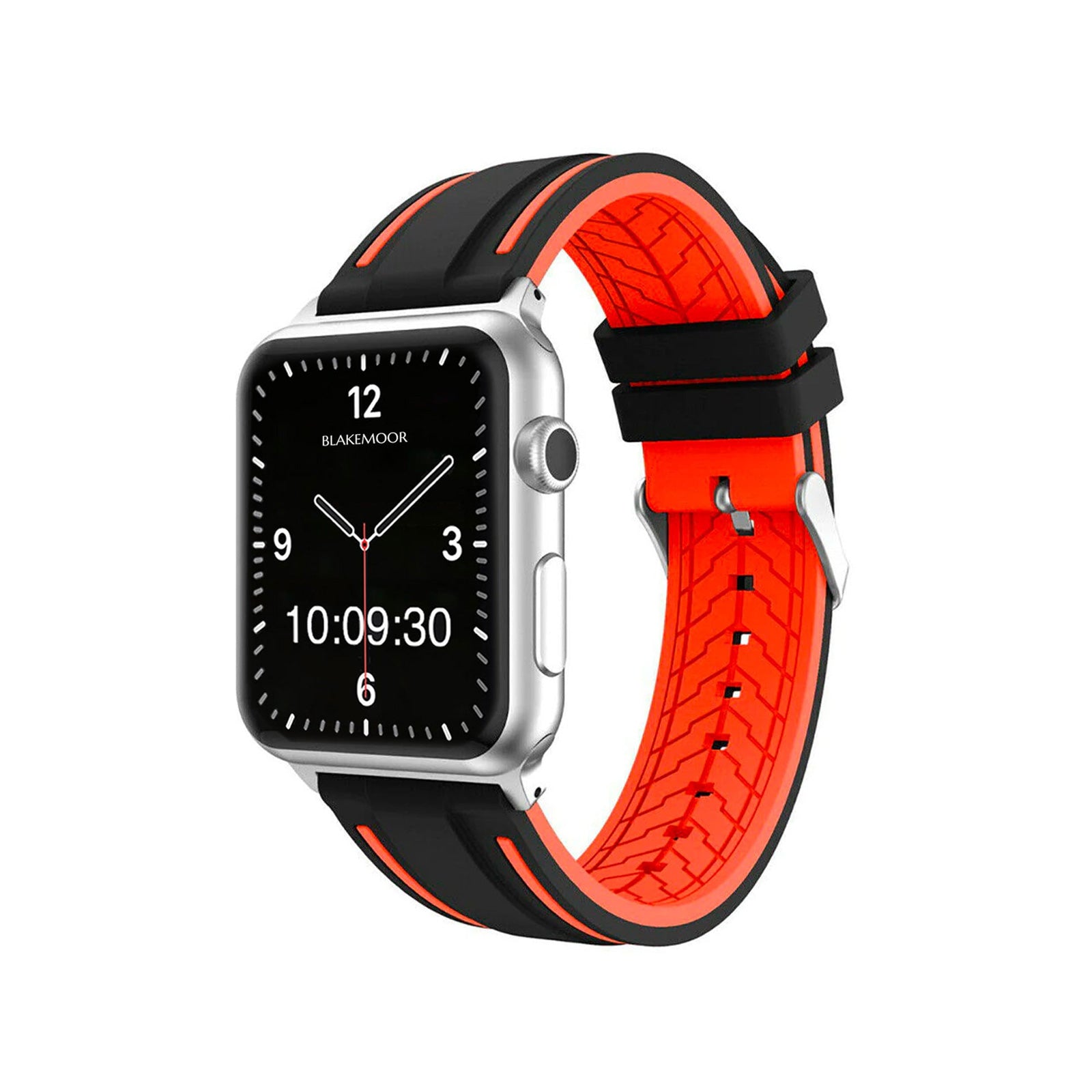 Hemingford Black & Orange Watch Strap For Apple