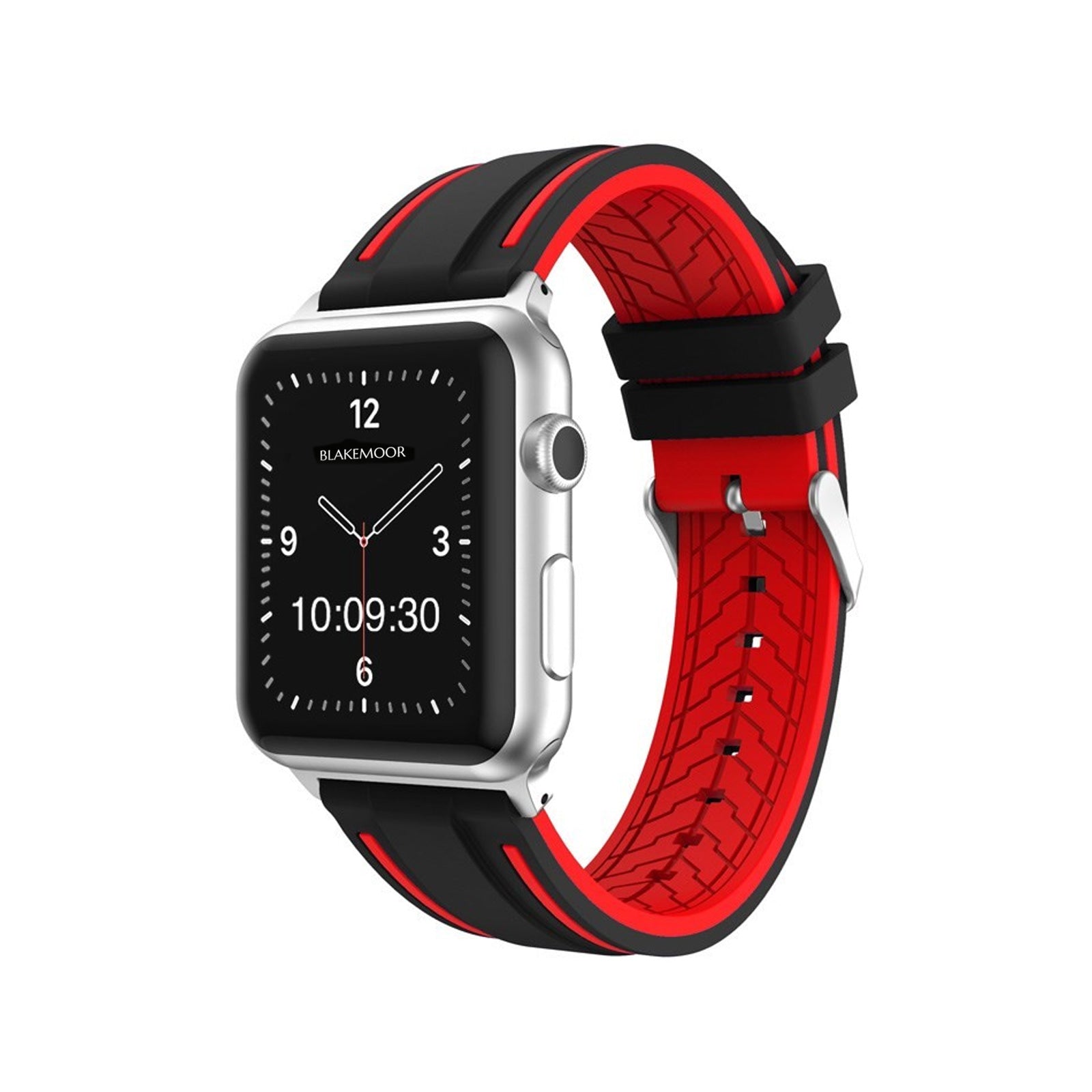 Hemingford Black & Red Watch Strap For Apple