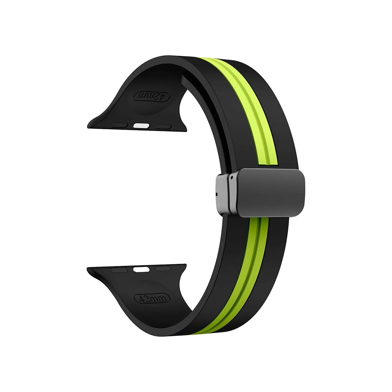 Kingston Sport Black & Green Watch Strap For Apple