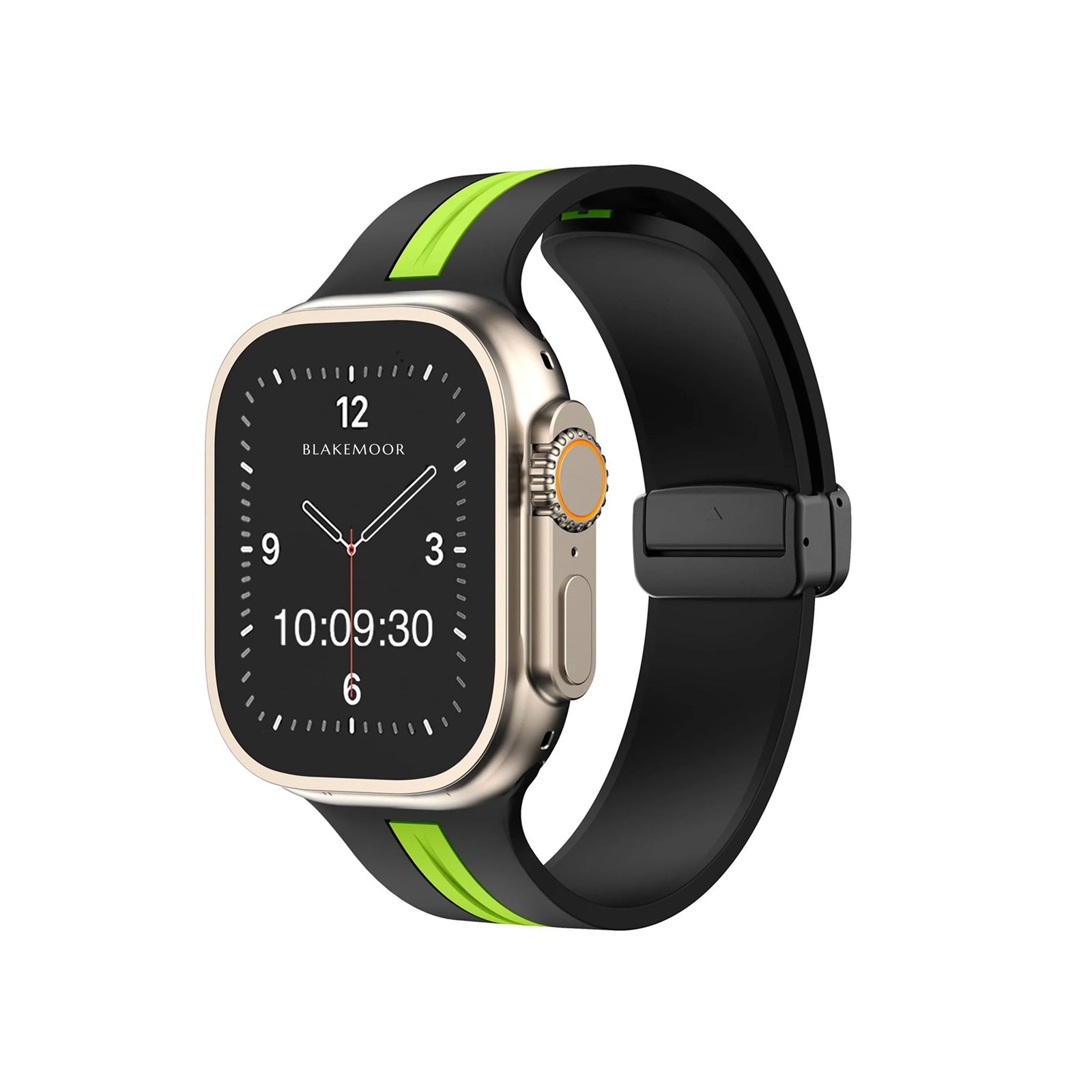 Kingston Sport Black & Green Watch Strap For Apple