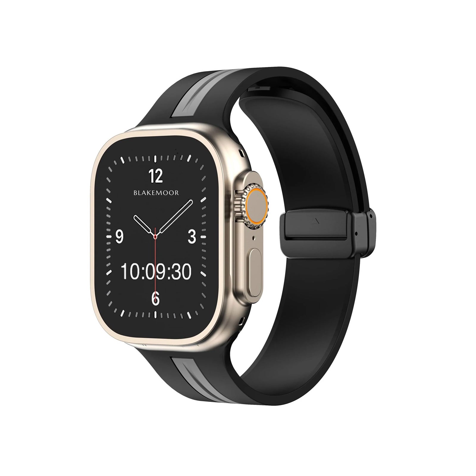 Kingston Sport Black & Grey Watch Strap For Apple
