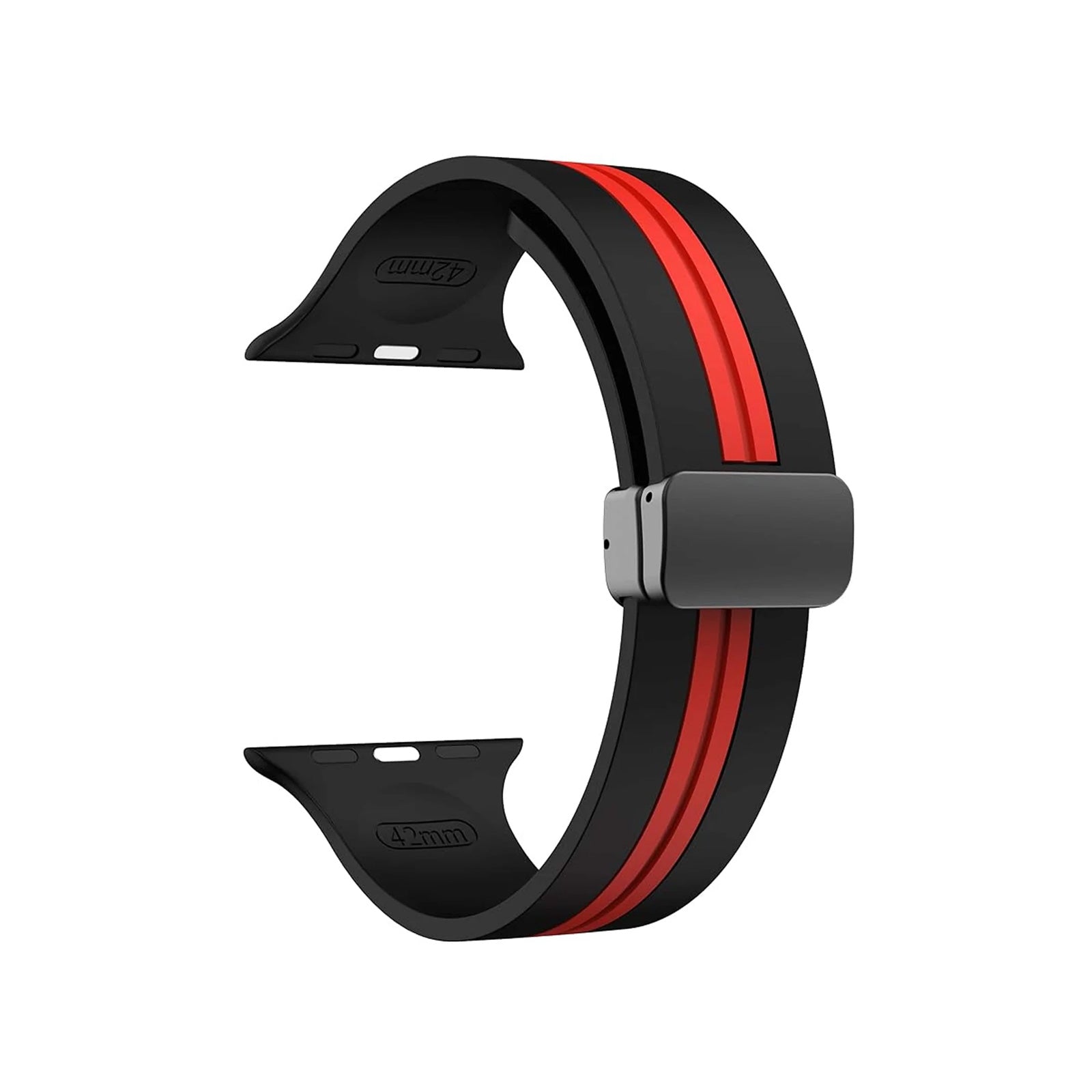 Kingston Sport Black & Red Watch Strap For Apple