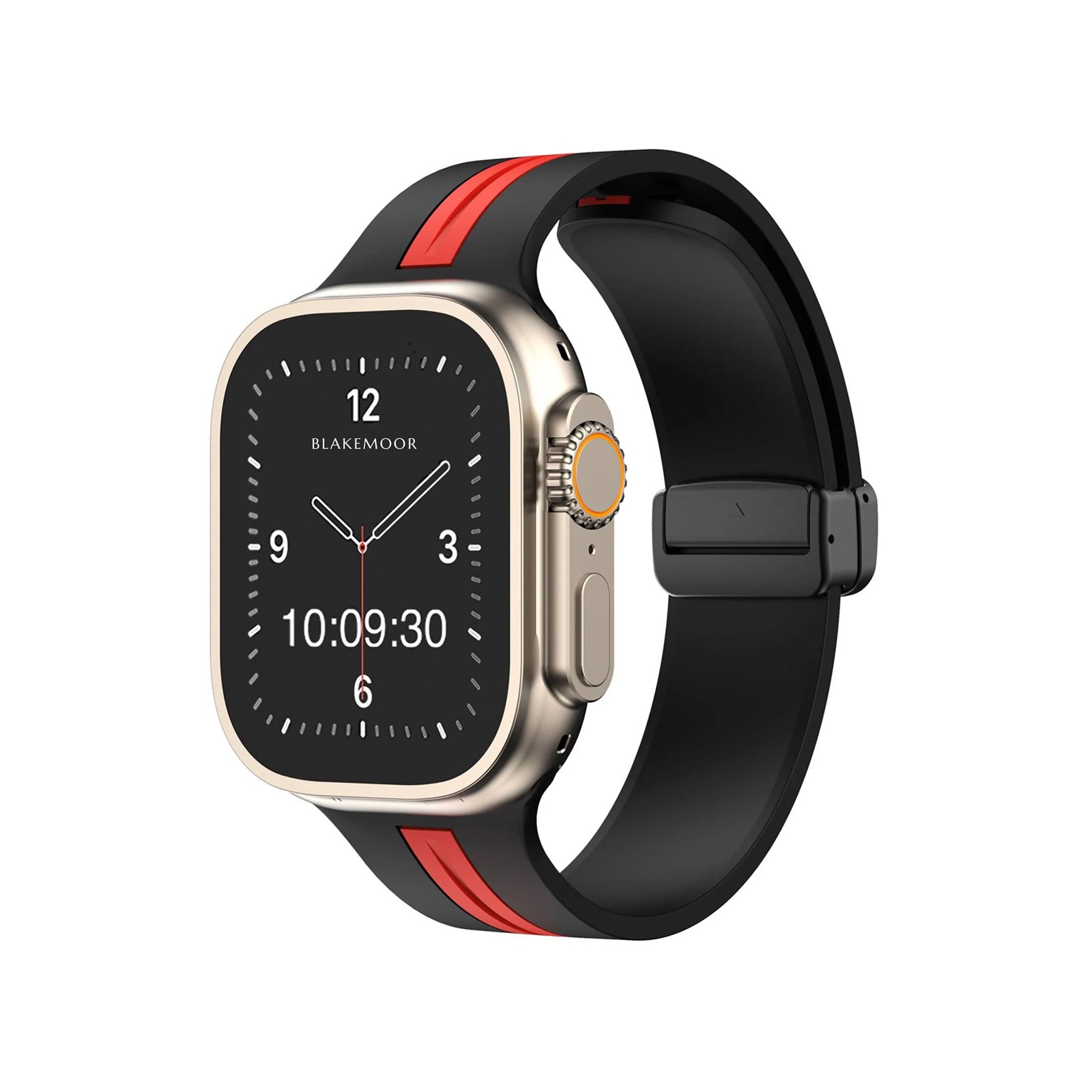 Kingston Sport Black & Red Watch Strap For Apple