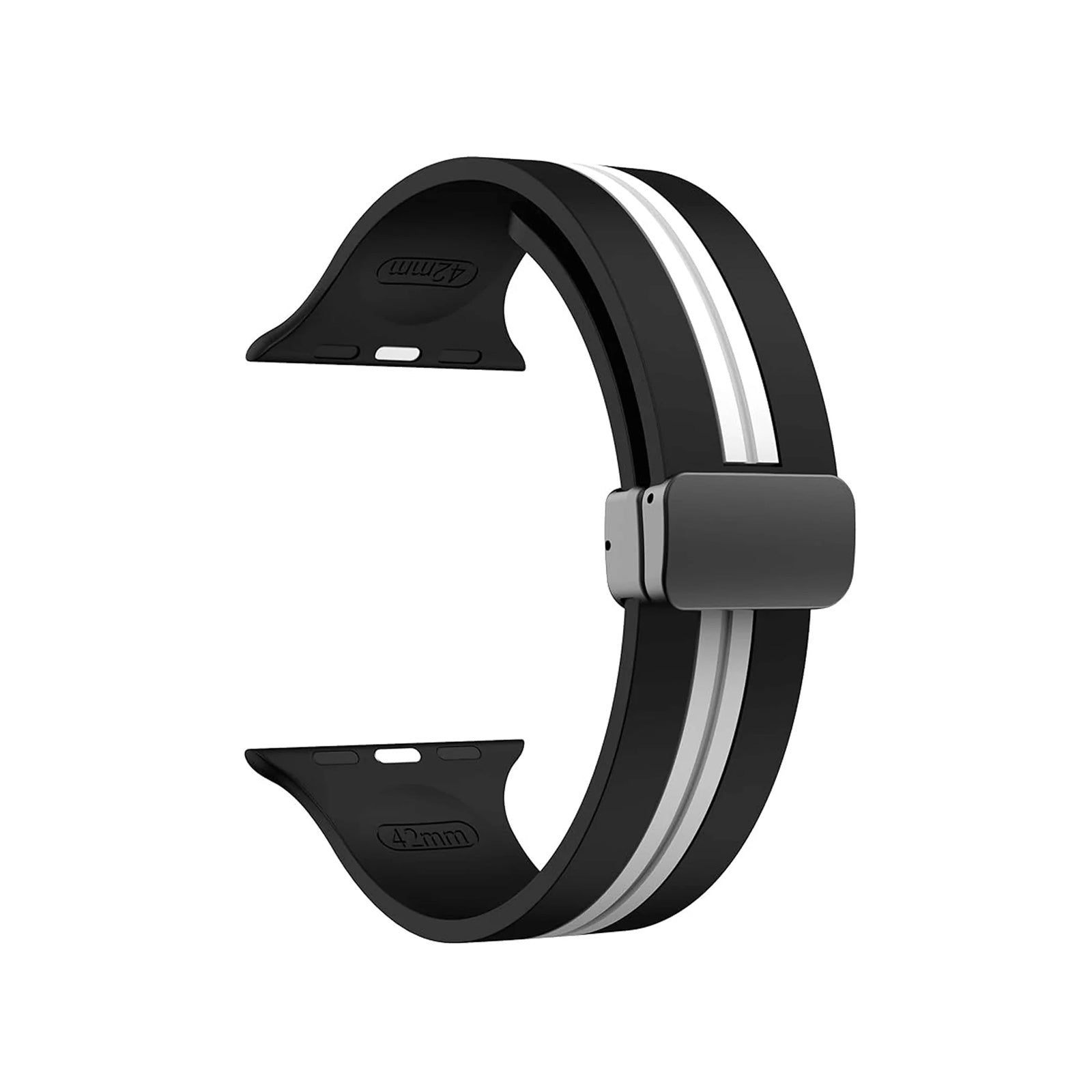 Kingston Sport Black & White Watch Strap For Apple