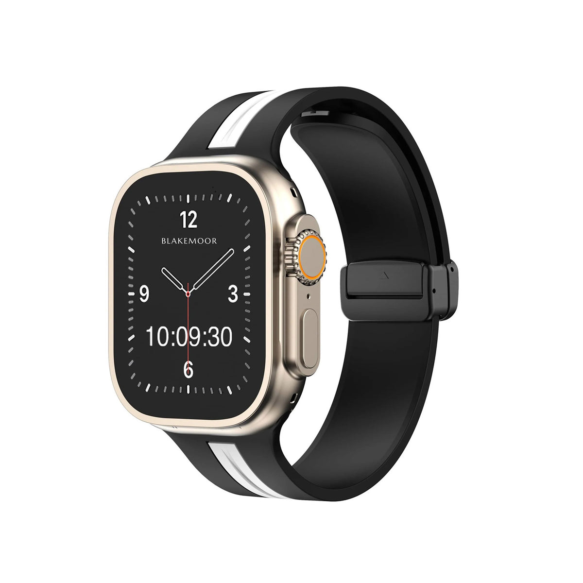 Kingston Sport Black & White Watch Strap For Apple