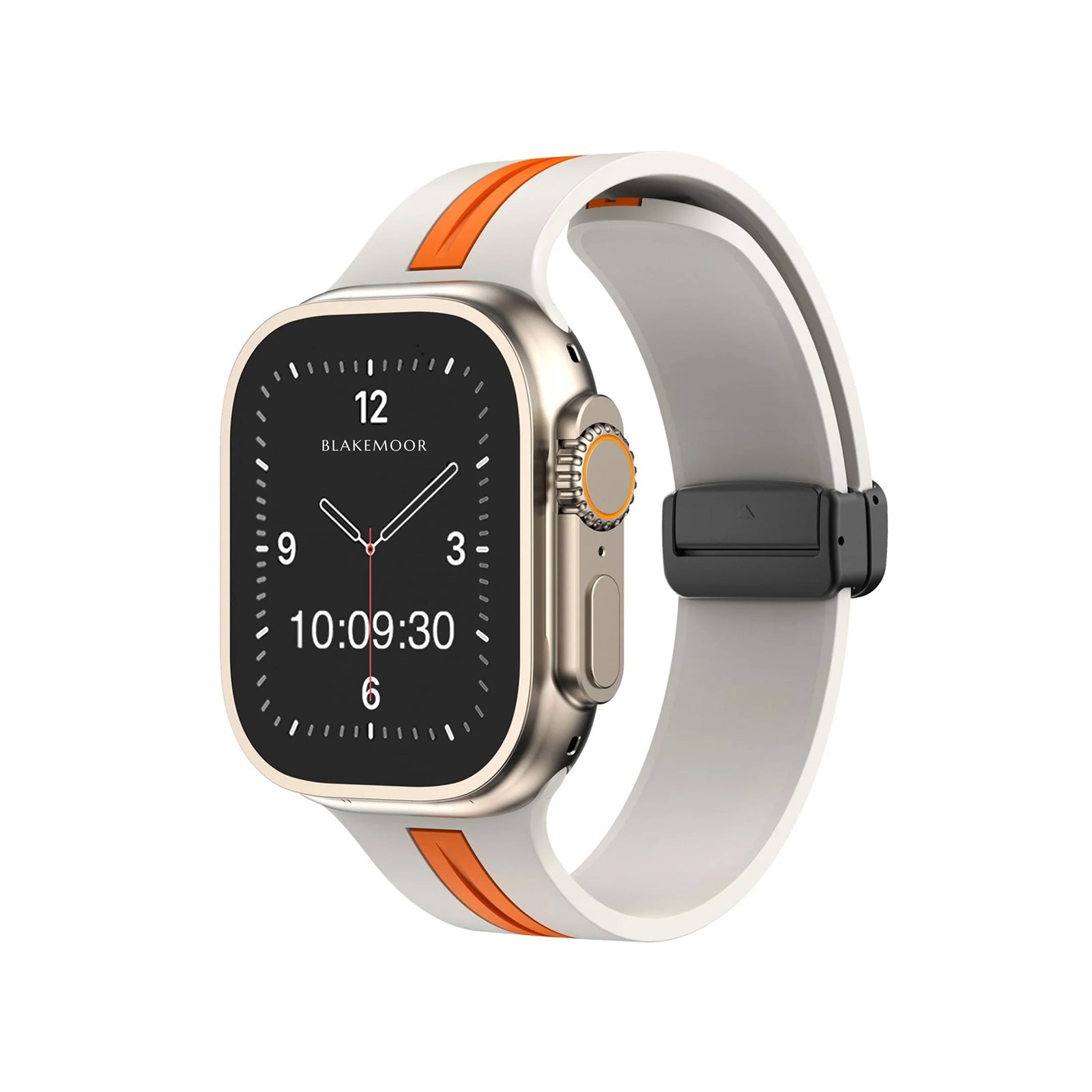 Kingston Sport Cream & Orange Watch Strap For Apple
