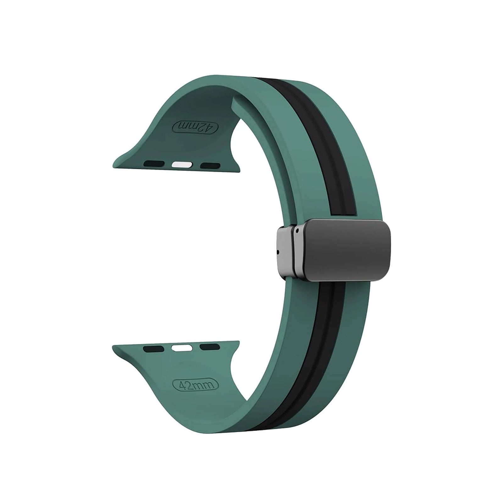 Kingston Sport Green & Black Watch Strap For Apple