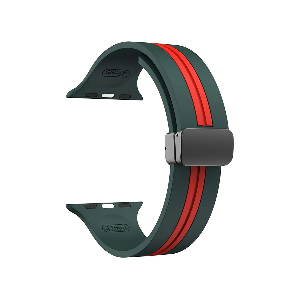 Kingston Sport Green & Red Watch Strap For Apple