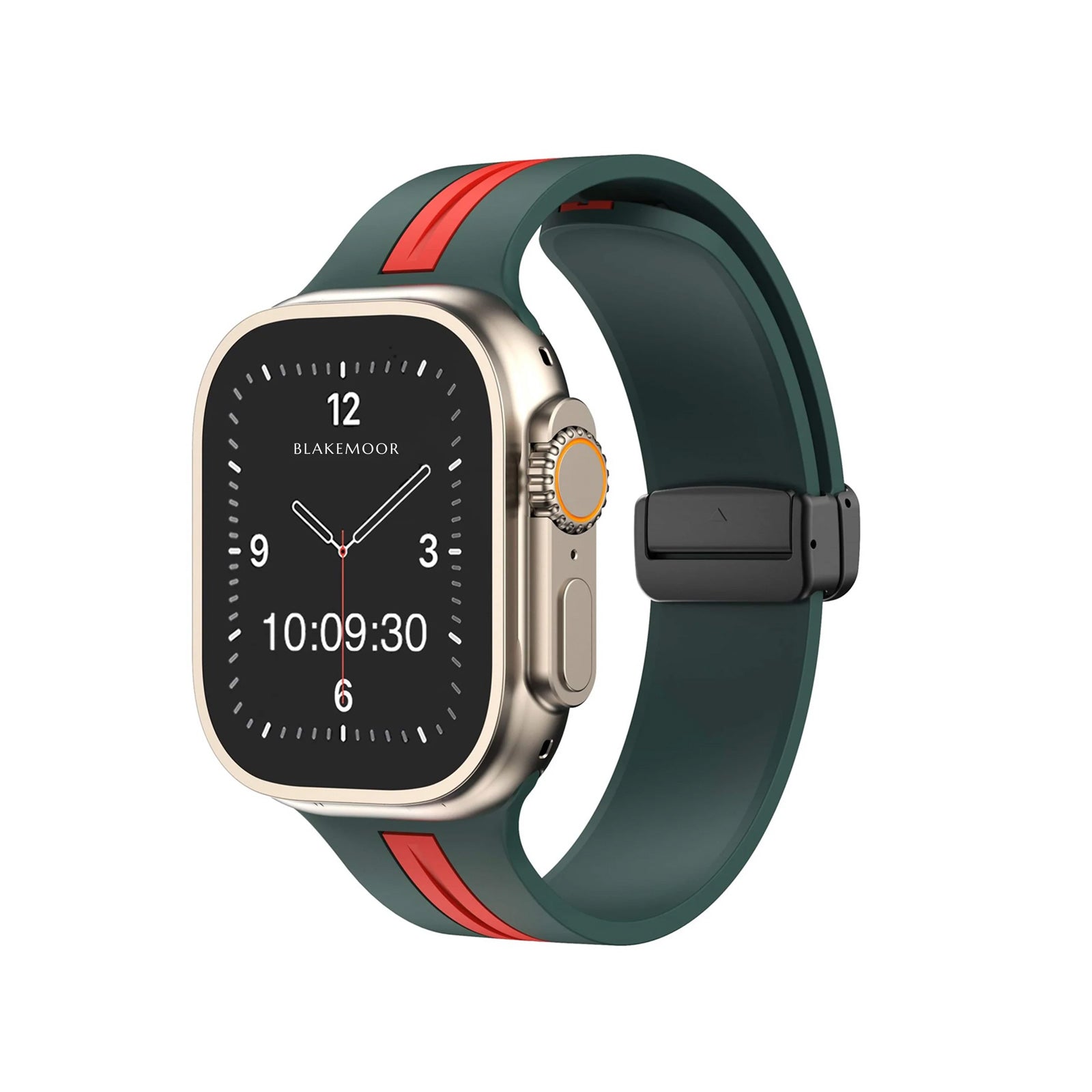 Kingston Sport Green & Red Watch Strap For Apple
