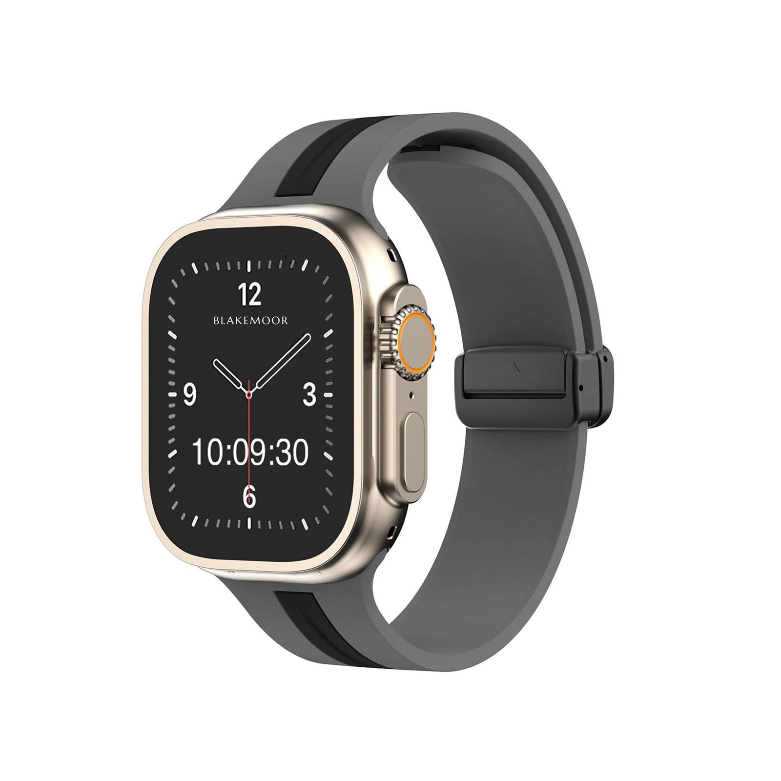 Kingston Sport Grey & Black Watch Strap For Apple