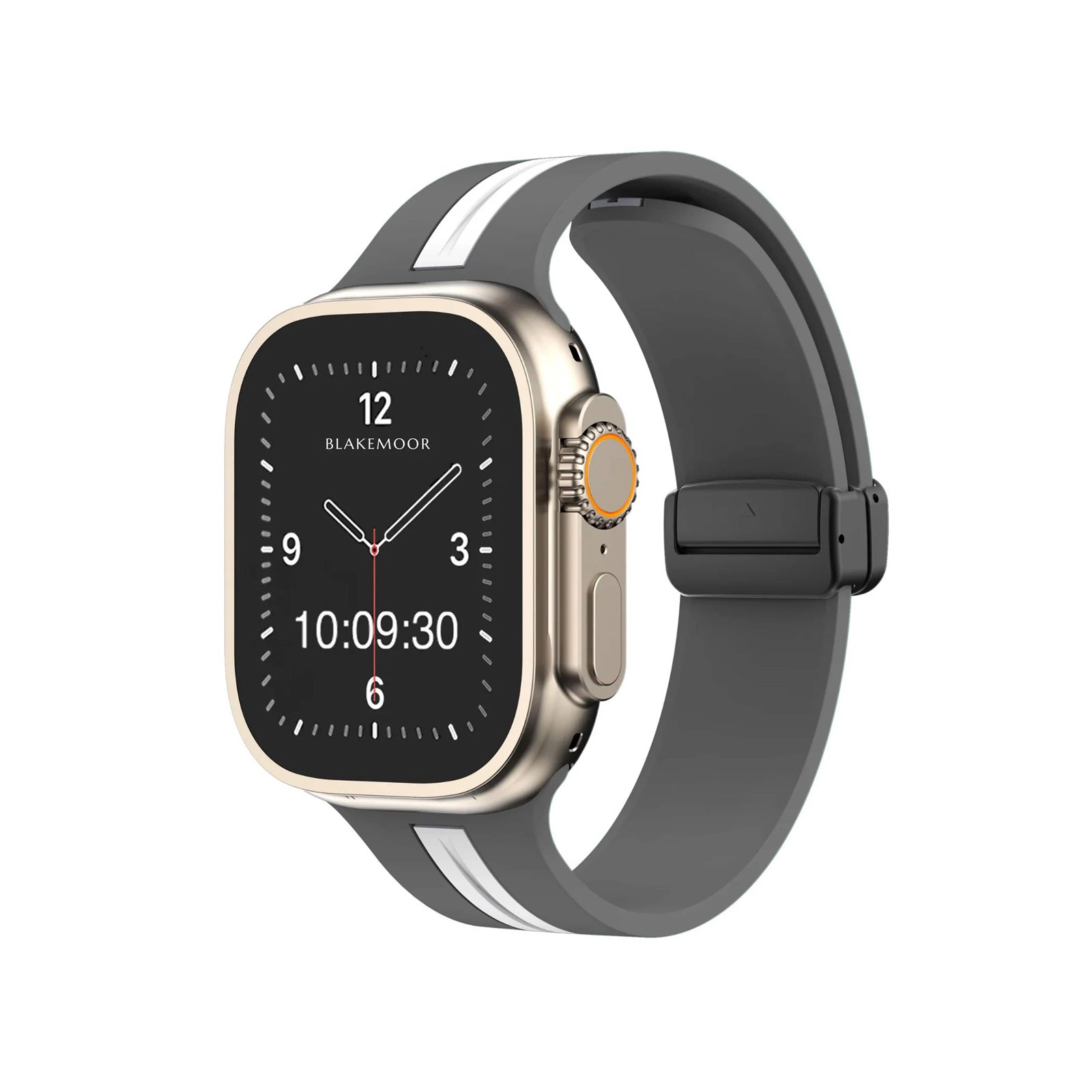 Kingston Sport Grey & White Watch Strap For Apple