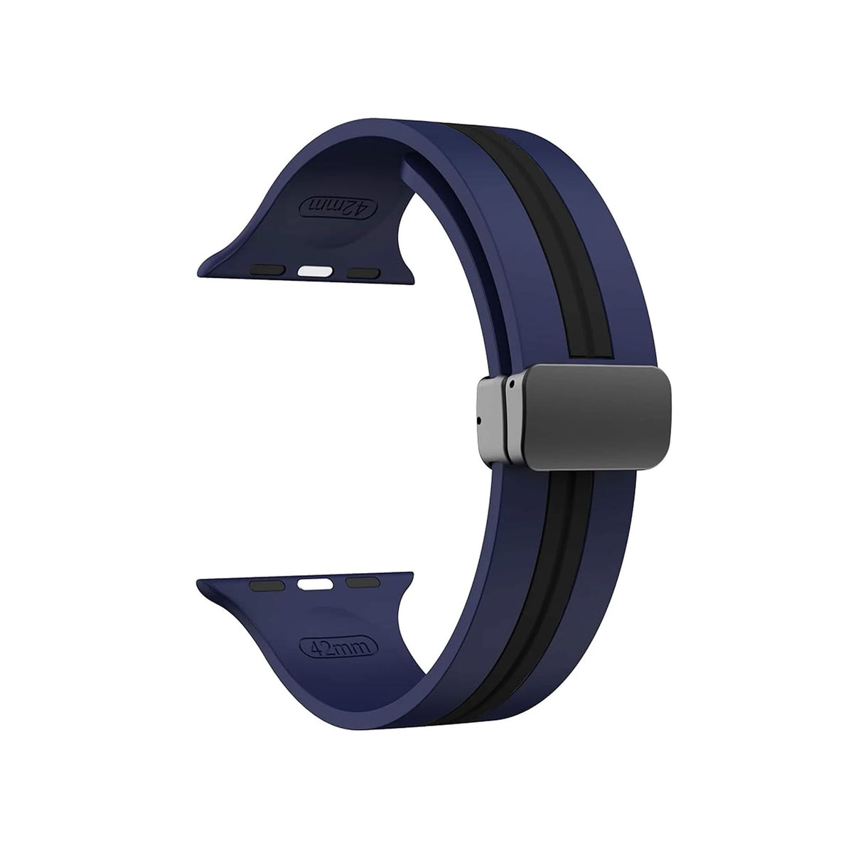 Kingston Sport Navy & Black Watch Strap For Apple