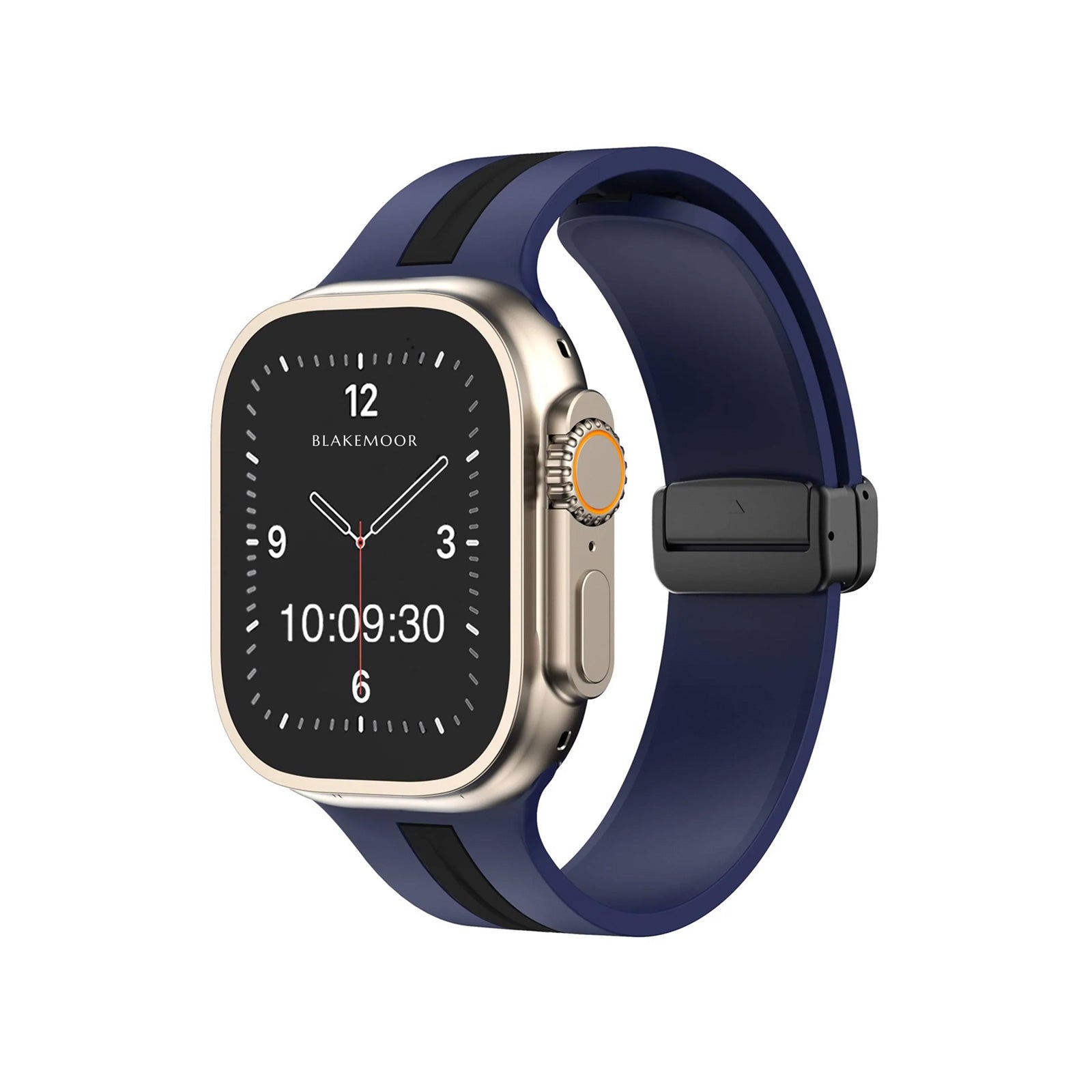 Kingston Sport Navy & Black Watch Strap For Apple