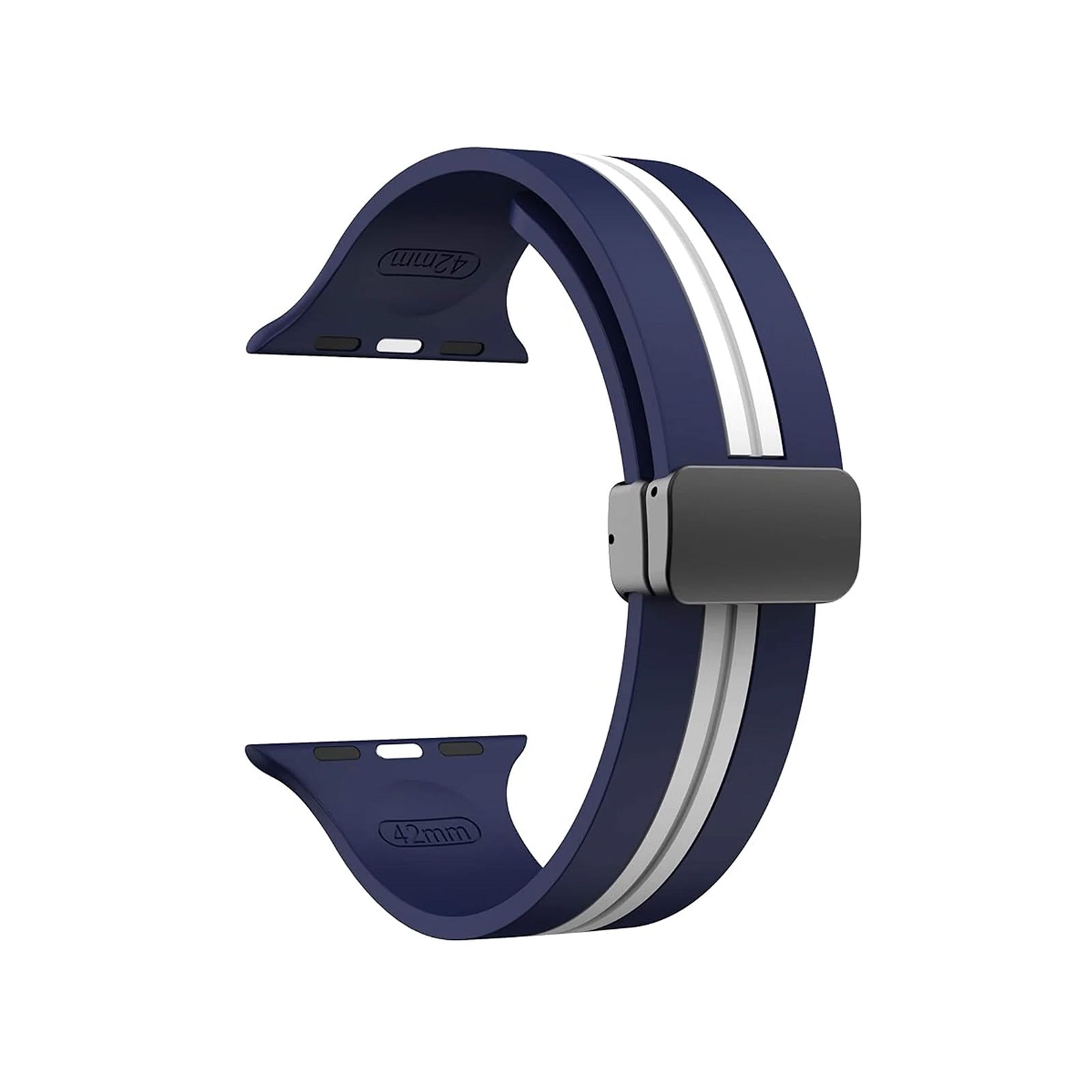Kingston Sport Navy & White Watch Strap For Apple