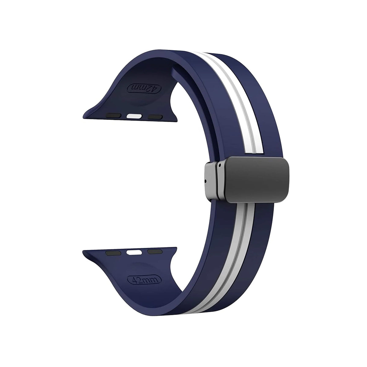 Kingston Sport Navy & White Watch Strap For Apple