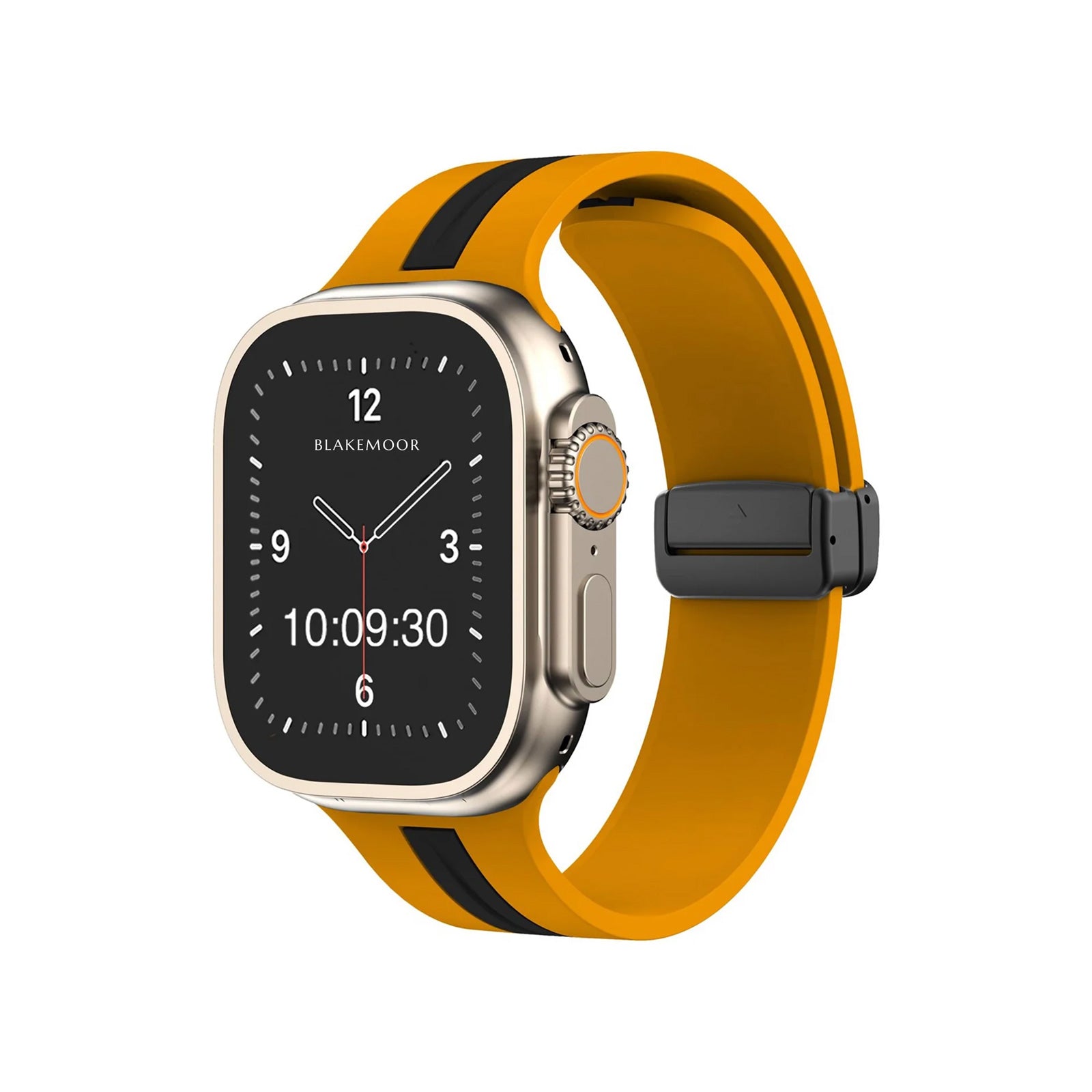 Kingston Sport Yellow & Black Watch Strap For Apple